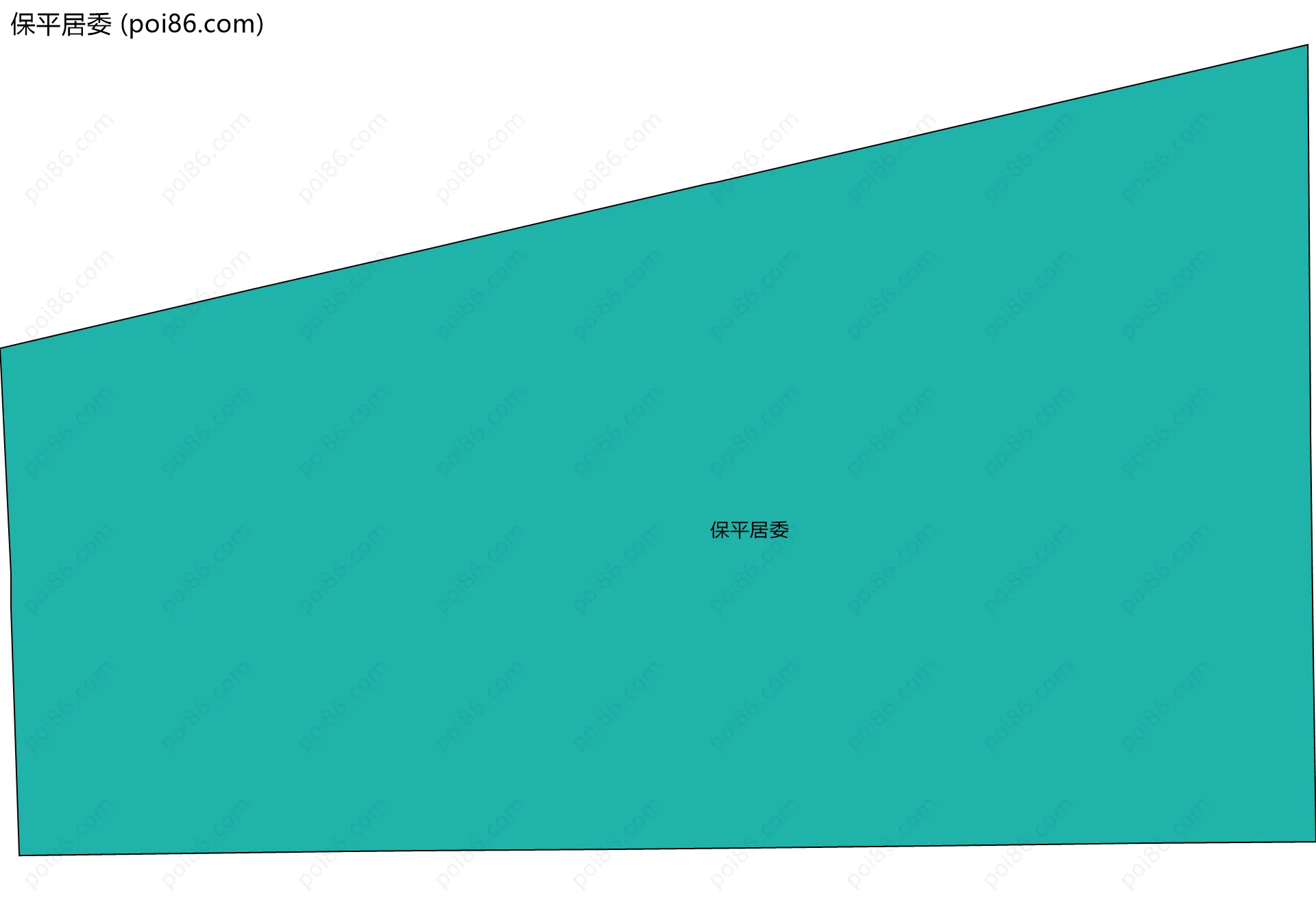 保平居委边界地图
