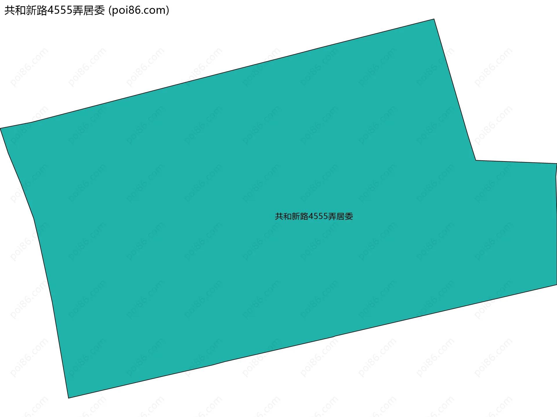共和新路4555弄居委边界地图