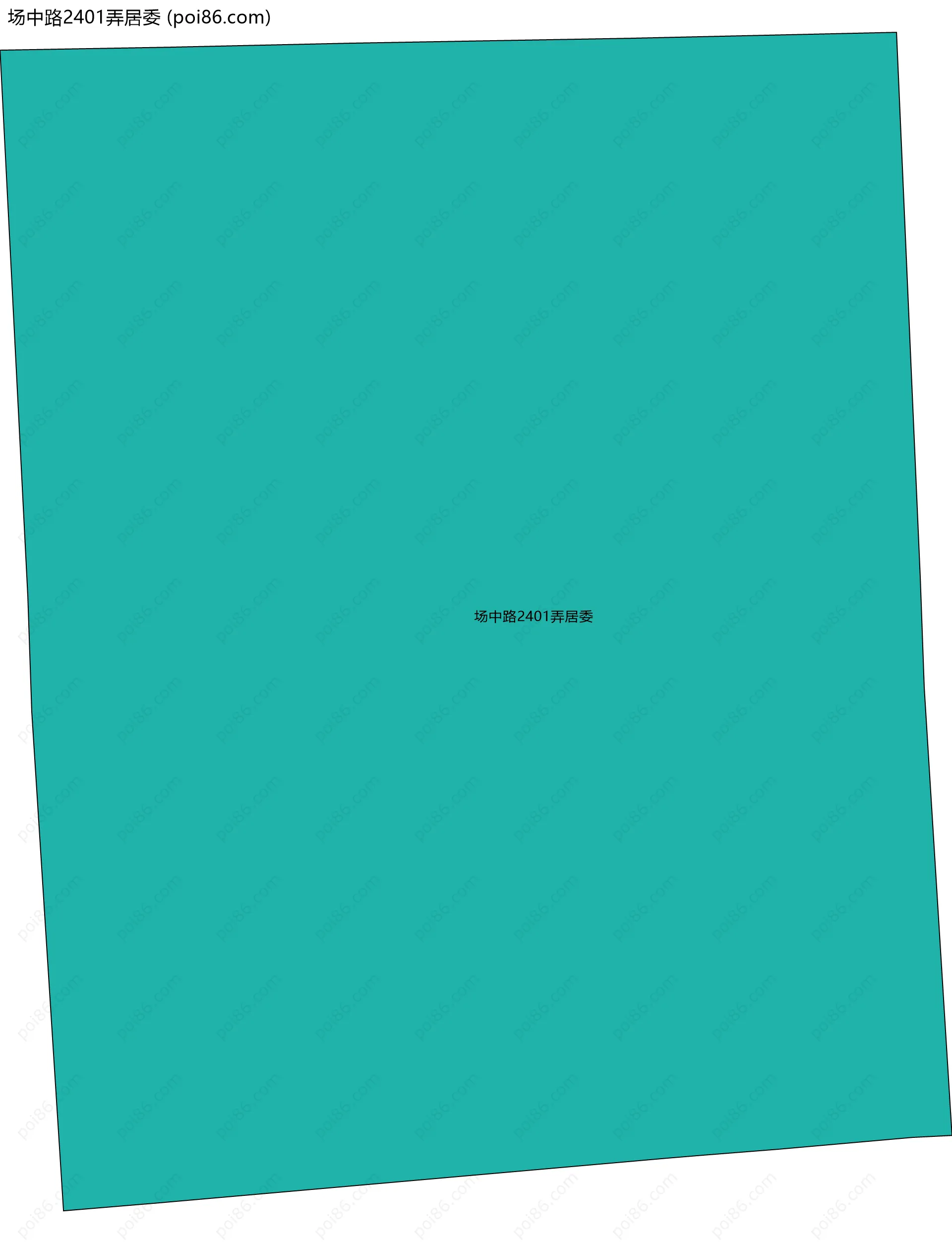 场中路2401弄居委边界地图