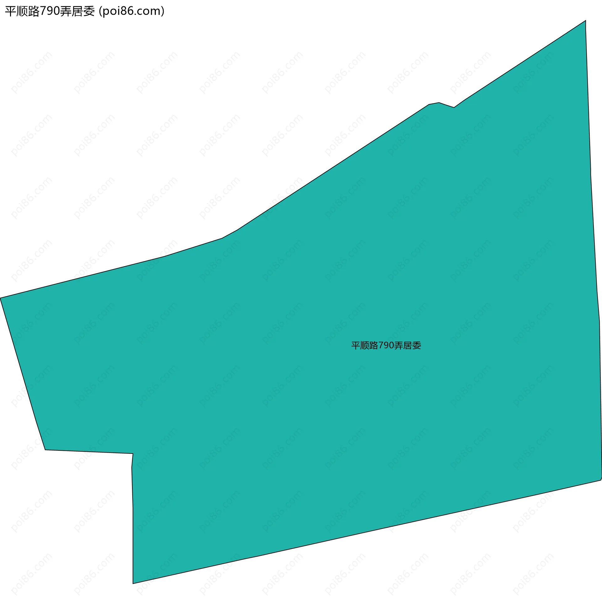 平顺路790弄居委边界地图