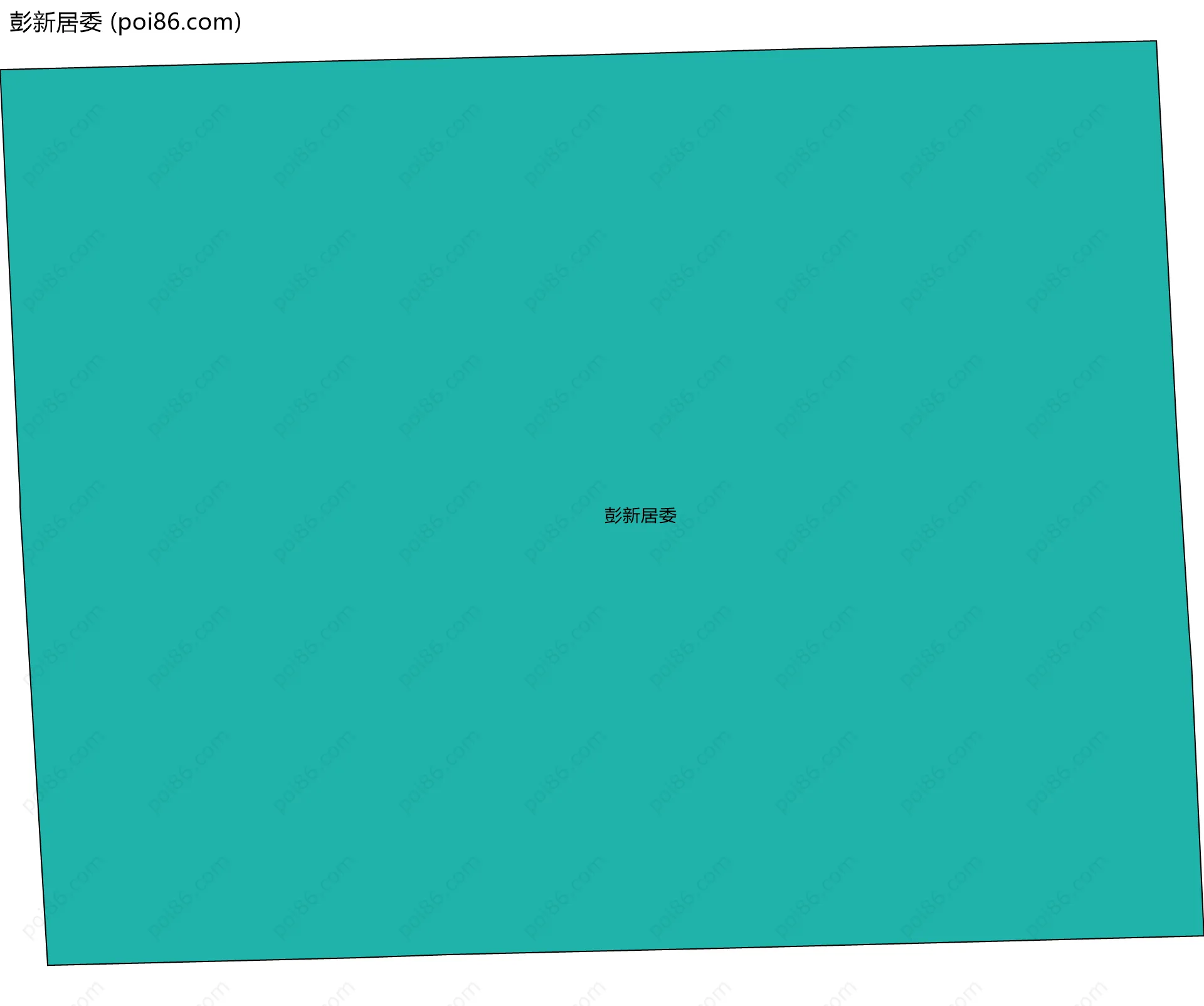 彭新居委边界地图