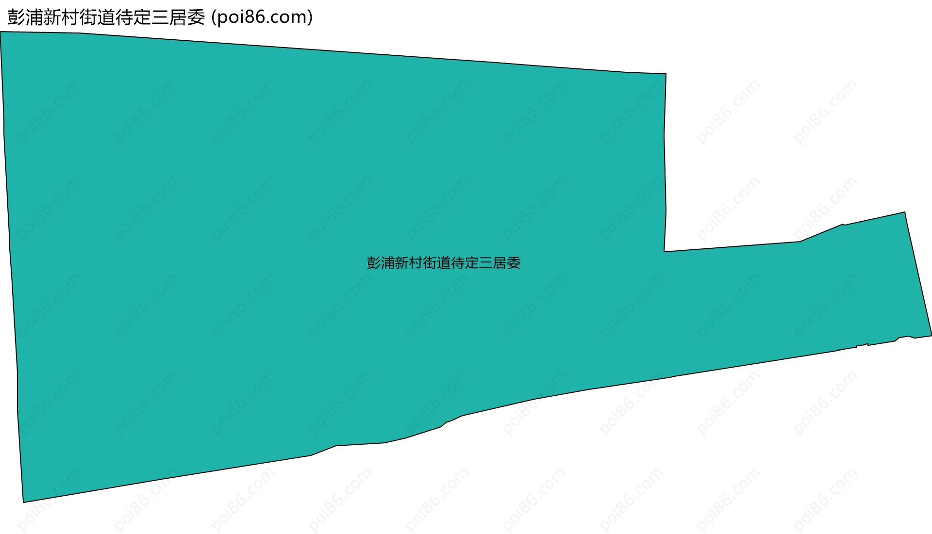 彭浦新村街道待定三居委边界地图