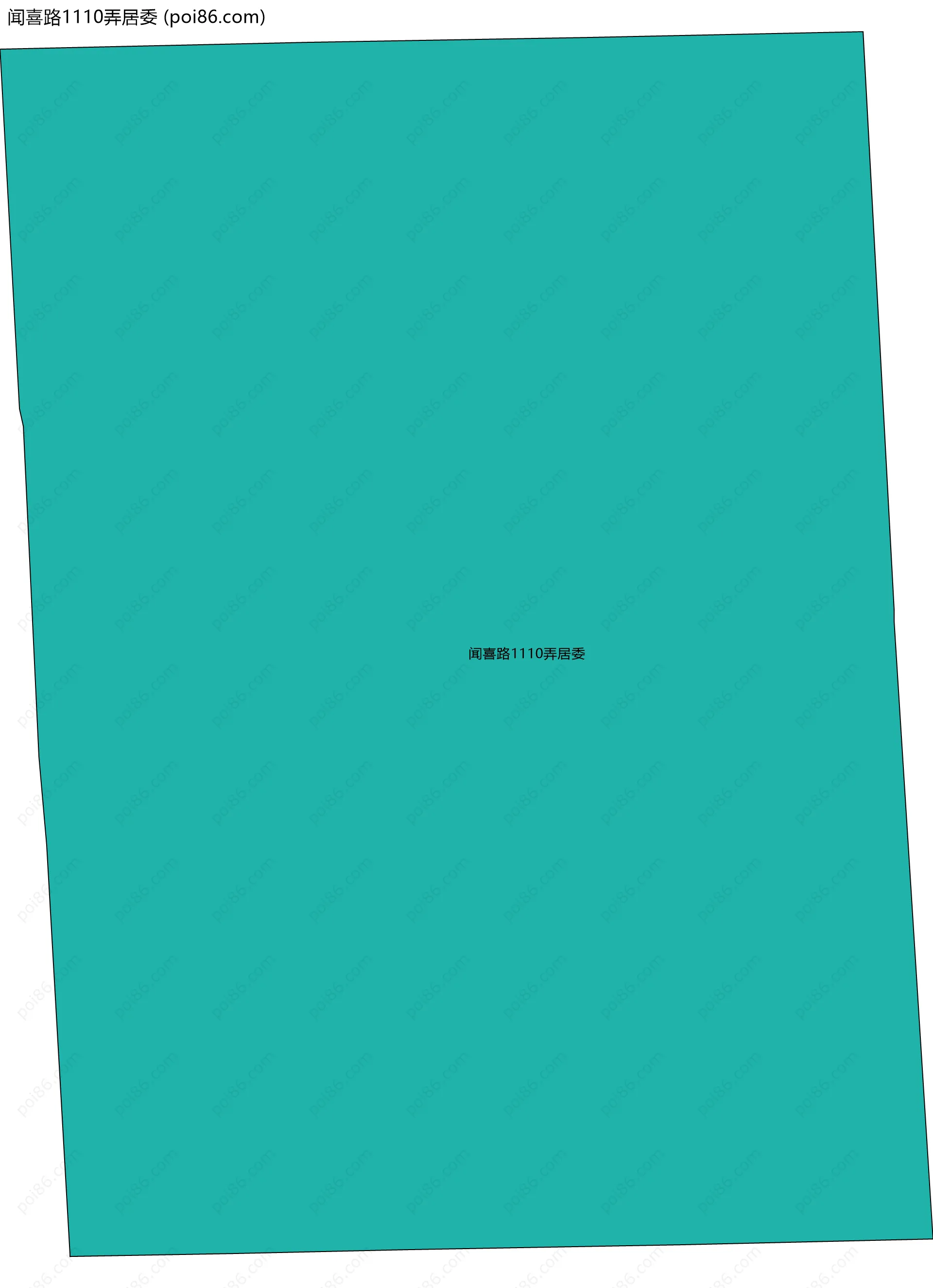 闻喜路1110弄居委边界地图