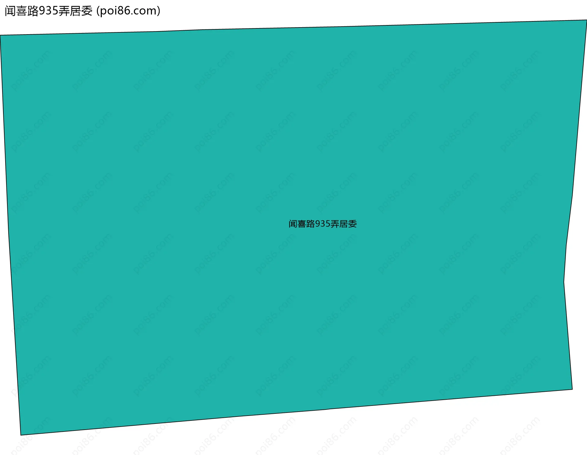 闻喜路935弄居委边界地图
