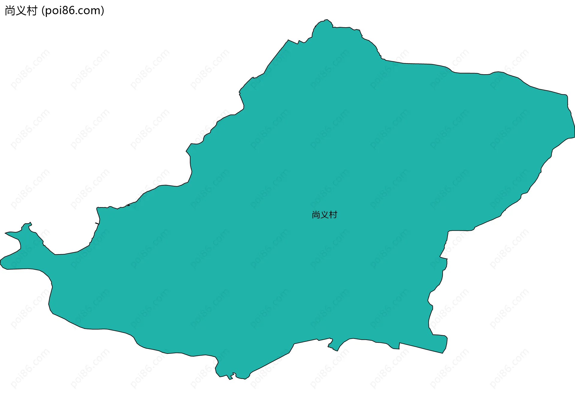 尚义村边界地图