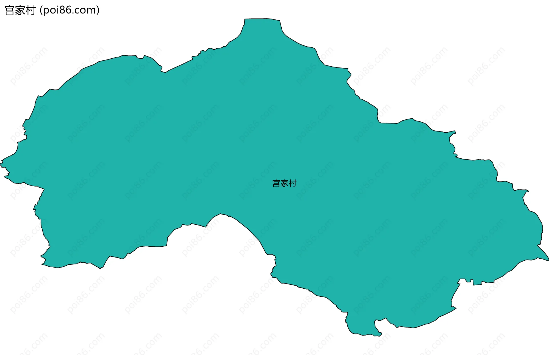 宫家村边界地图