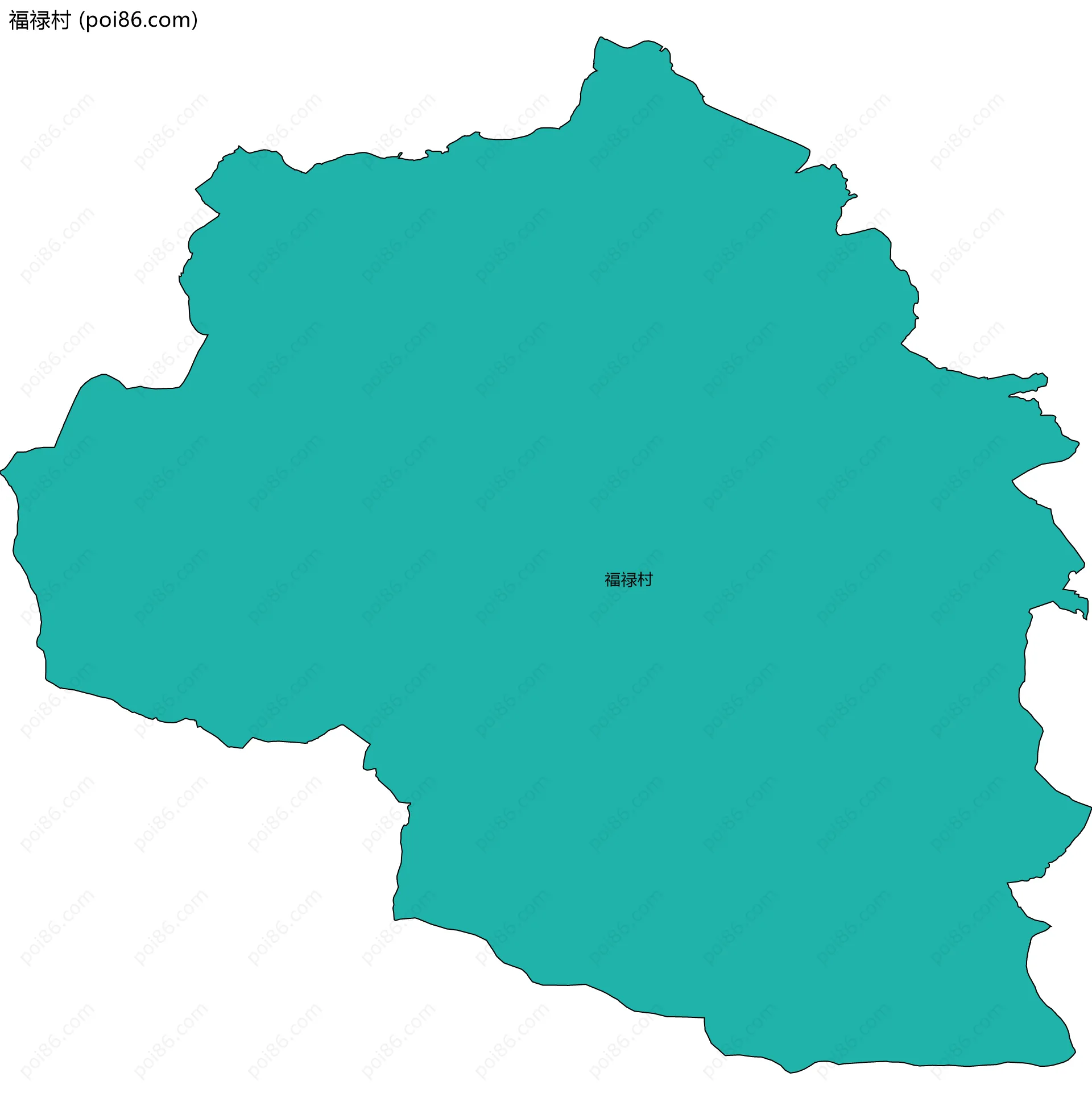 福禄村边界地图