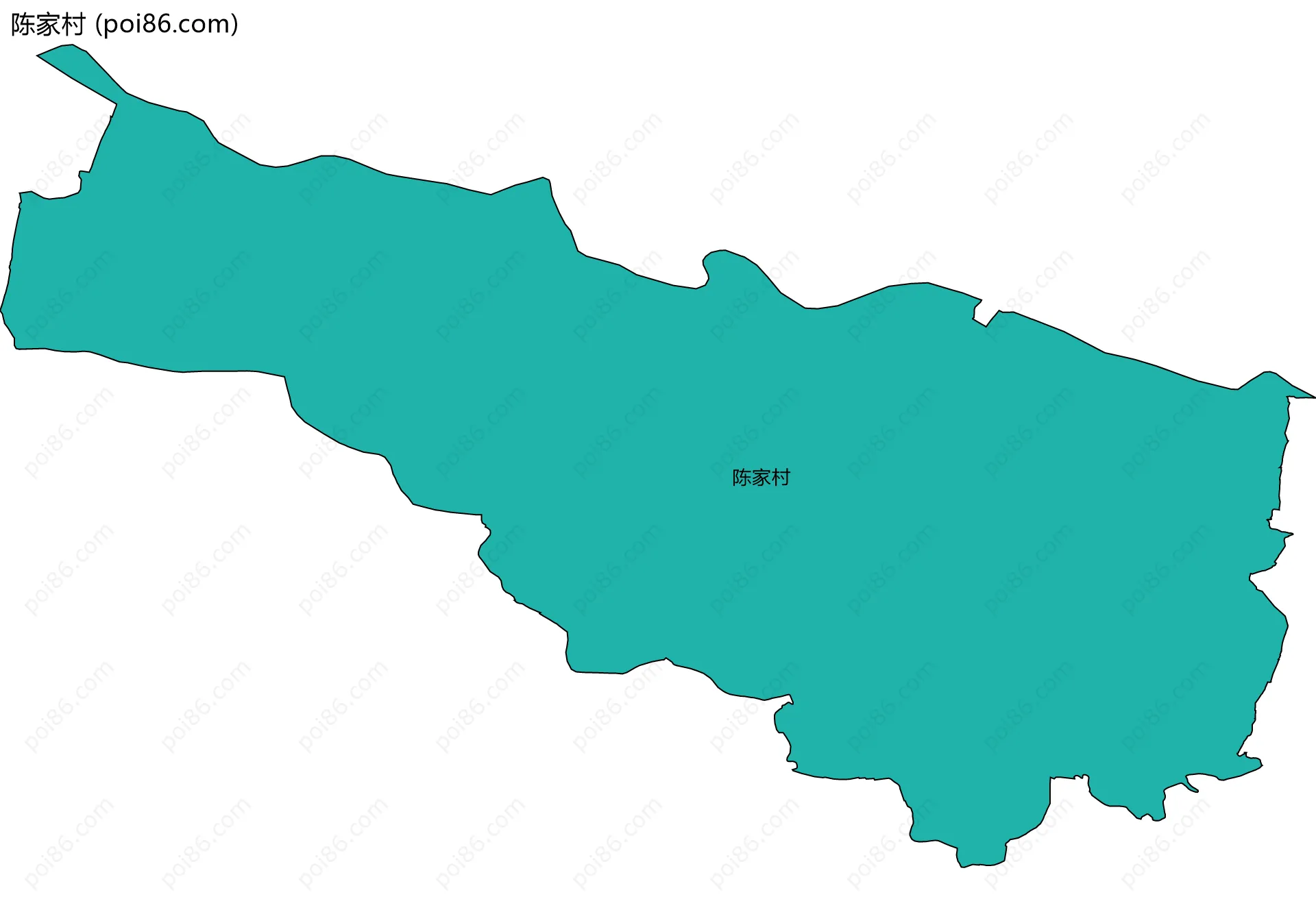 陈家村边界地图