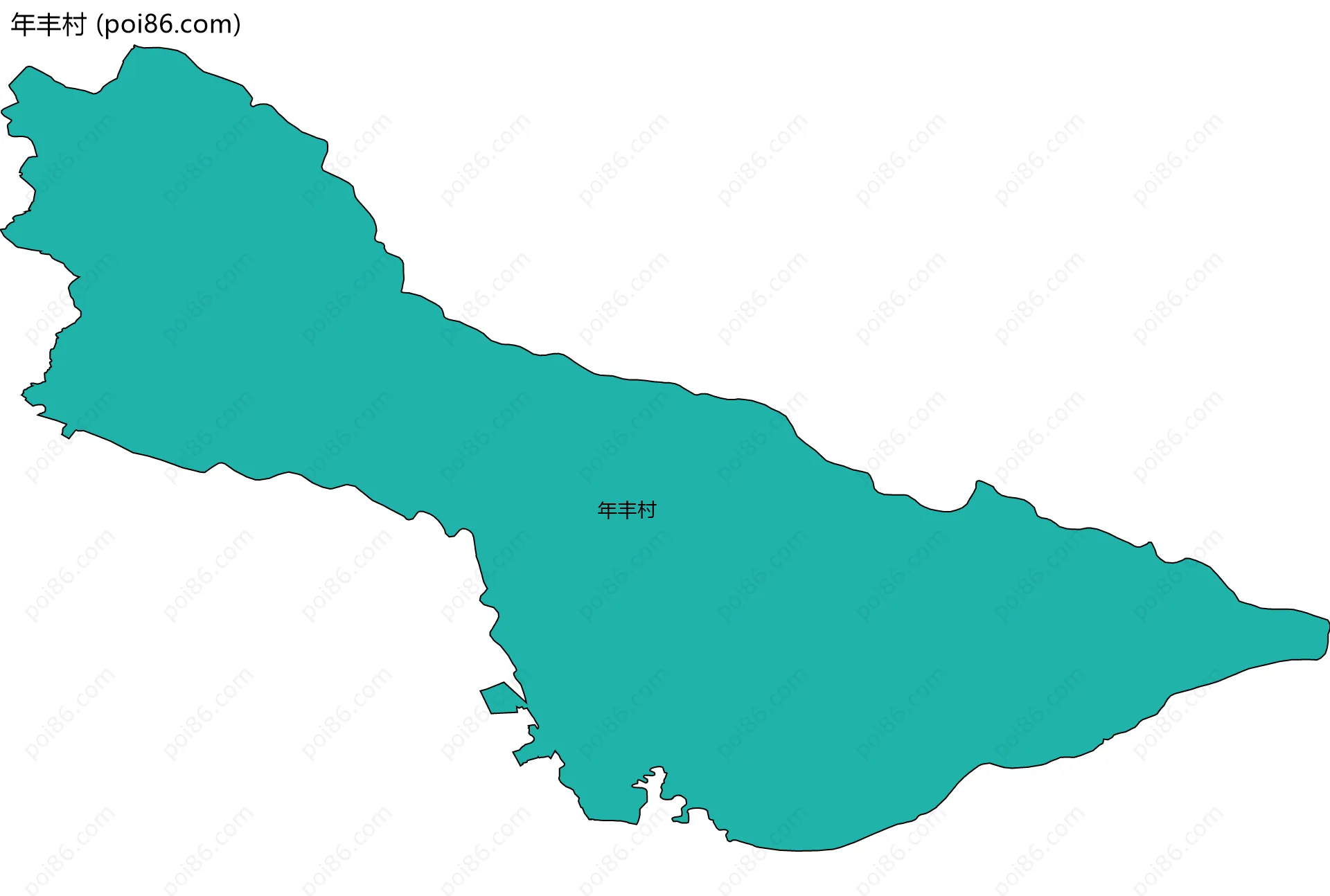 年丰村边界地图
