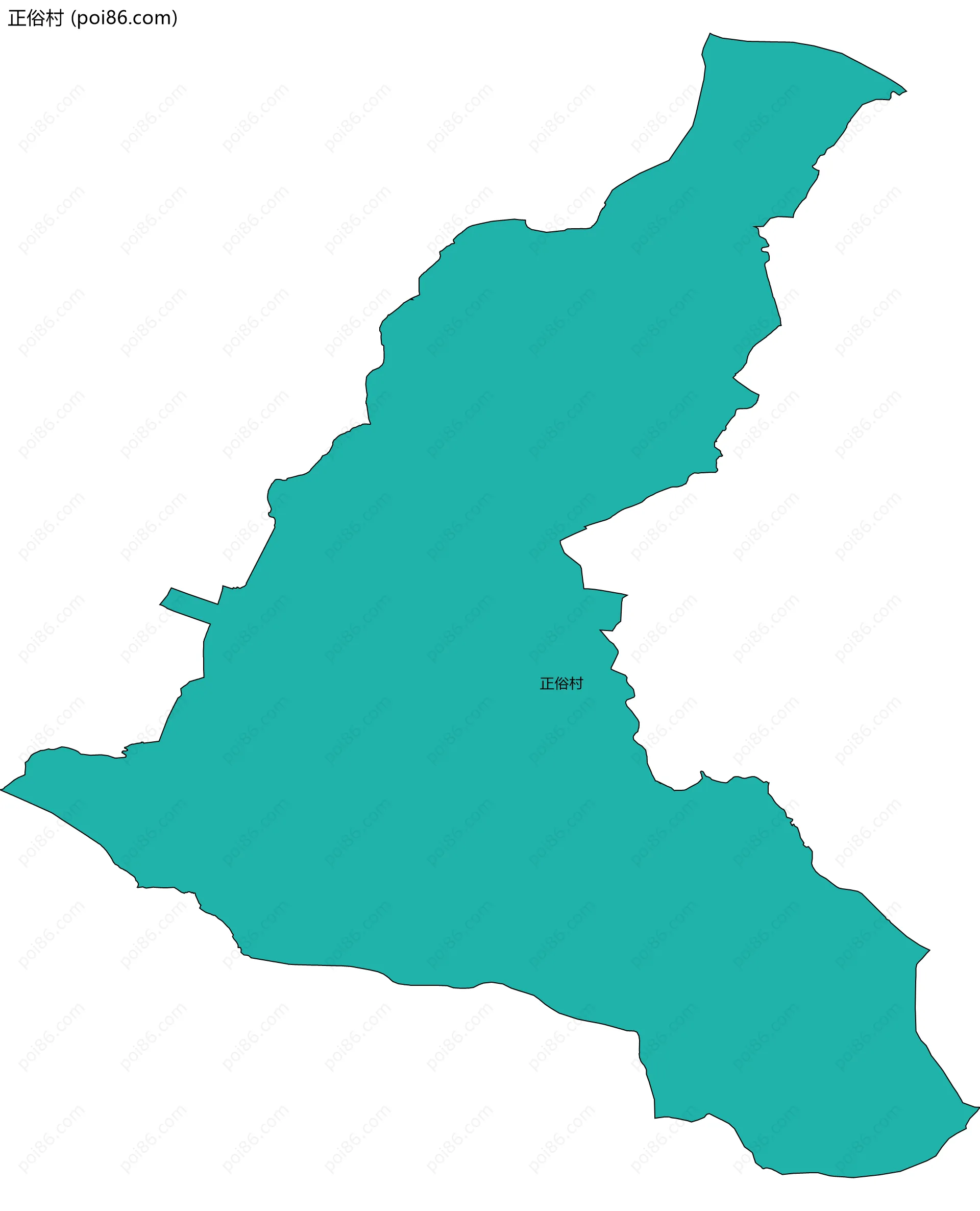 正俗村边界地图