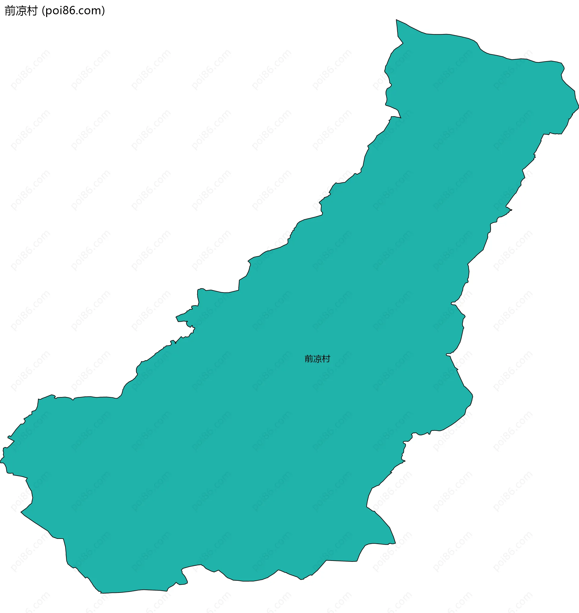 前凉村边界地图