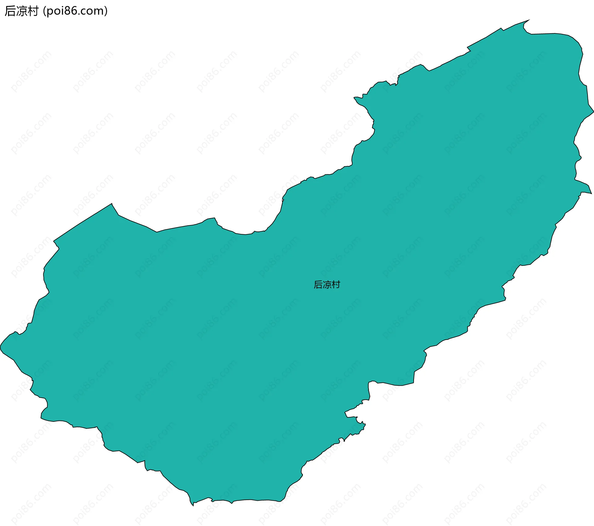 后凉村边界地图