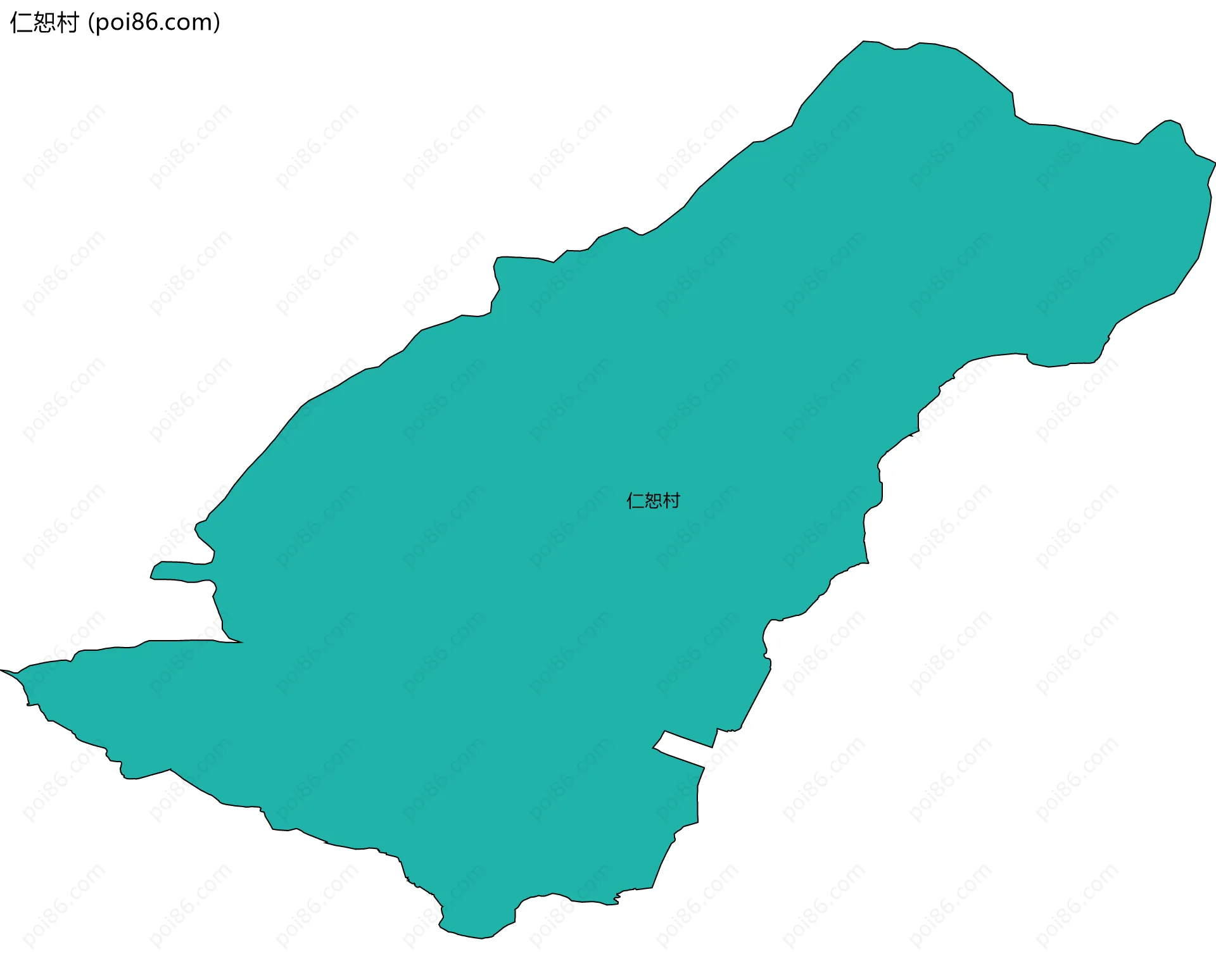 仁恕村边界地图