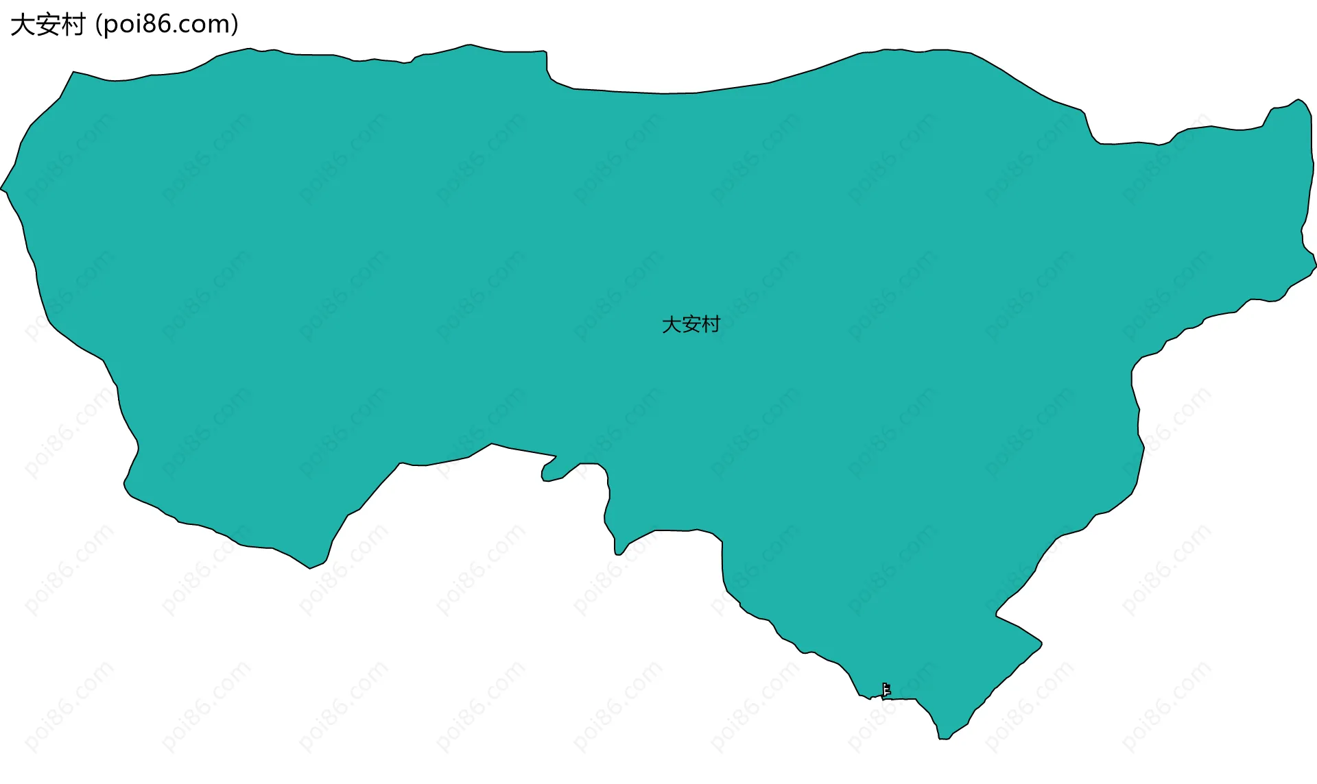 大安村边界地图