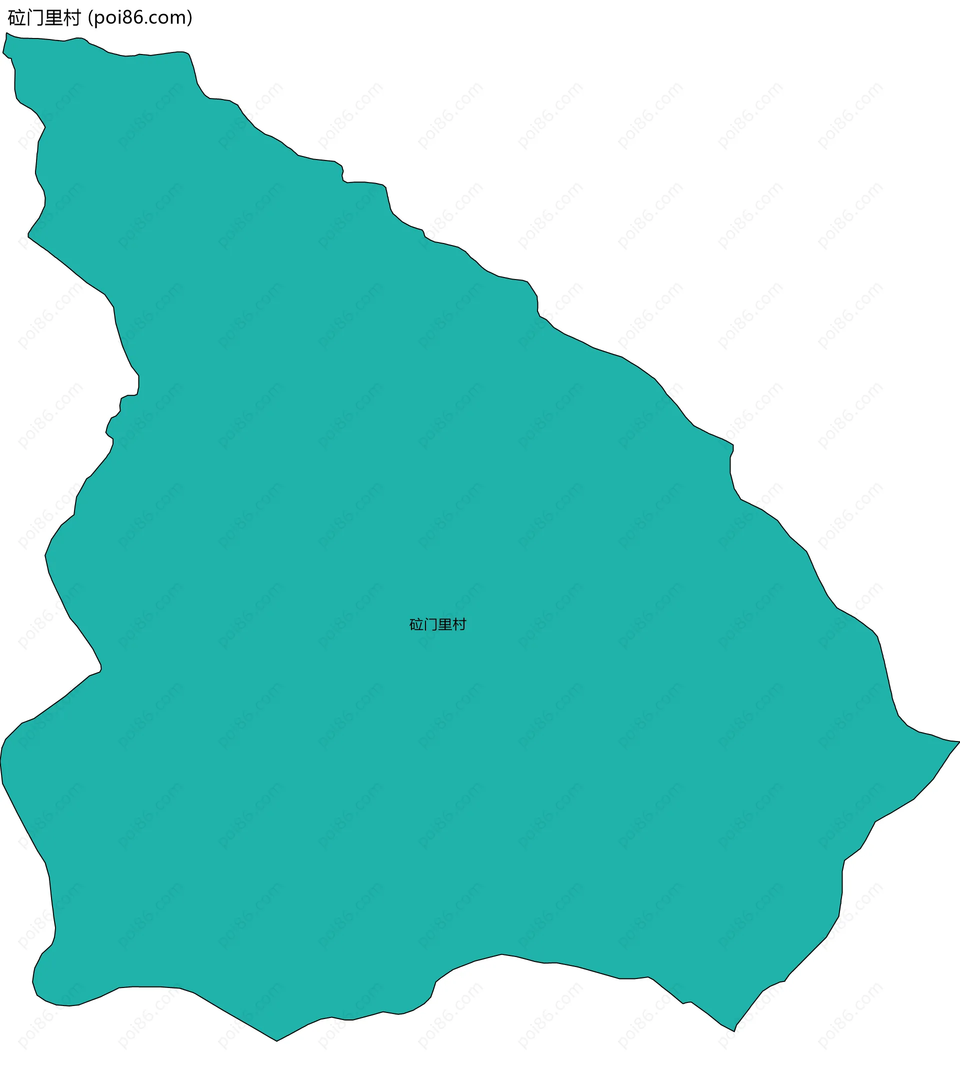 砬门里村边界地图