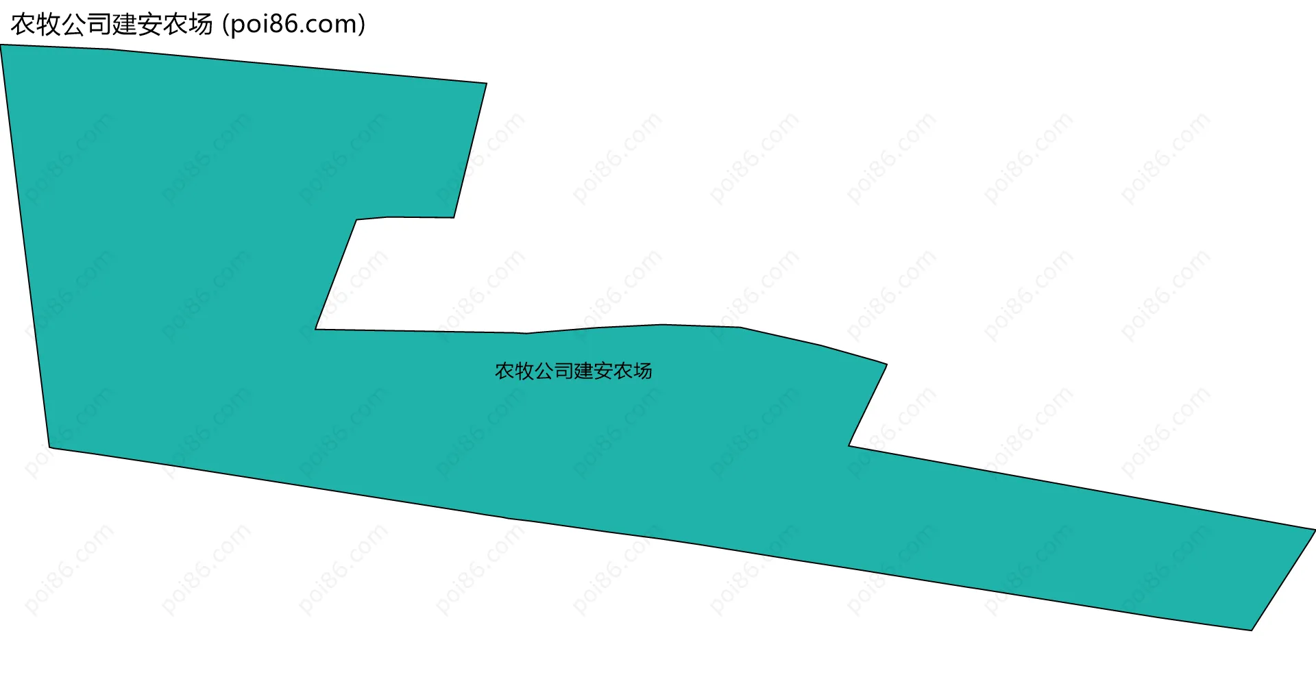 农牧公司建安农场边界地图
