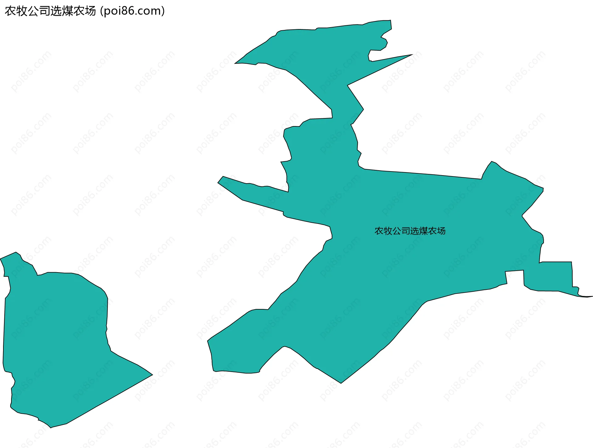 农牧公司选煤农场边界地图