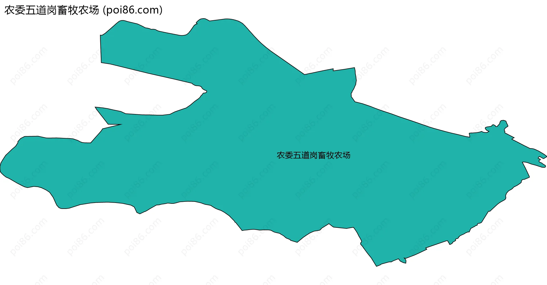 农委五道岗畜牧农场边界地图