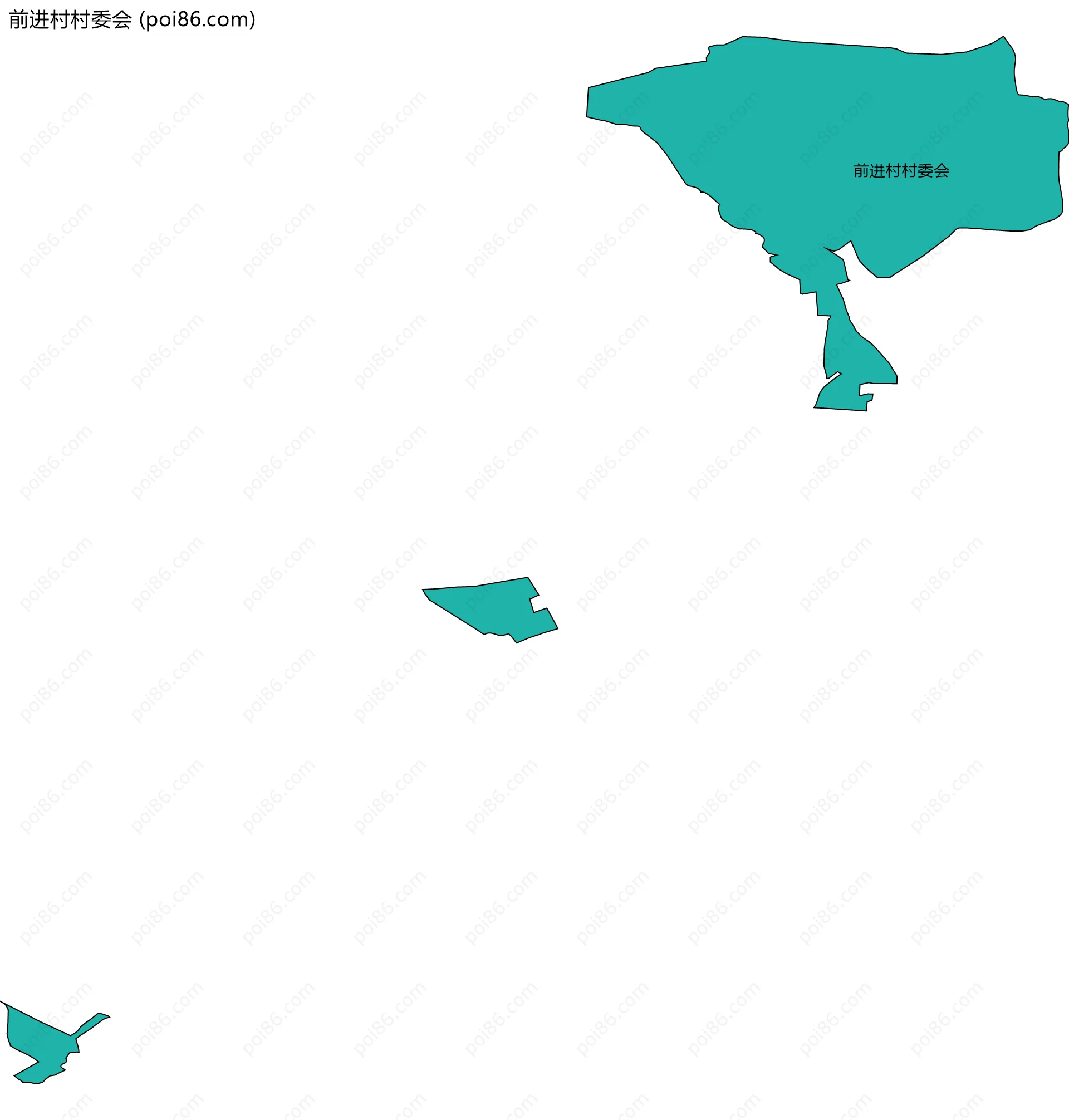 前进村村委会边界地图