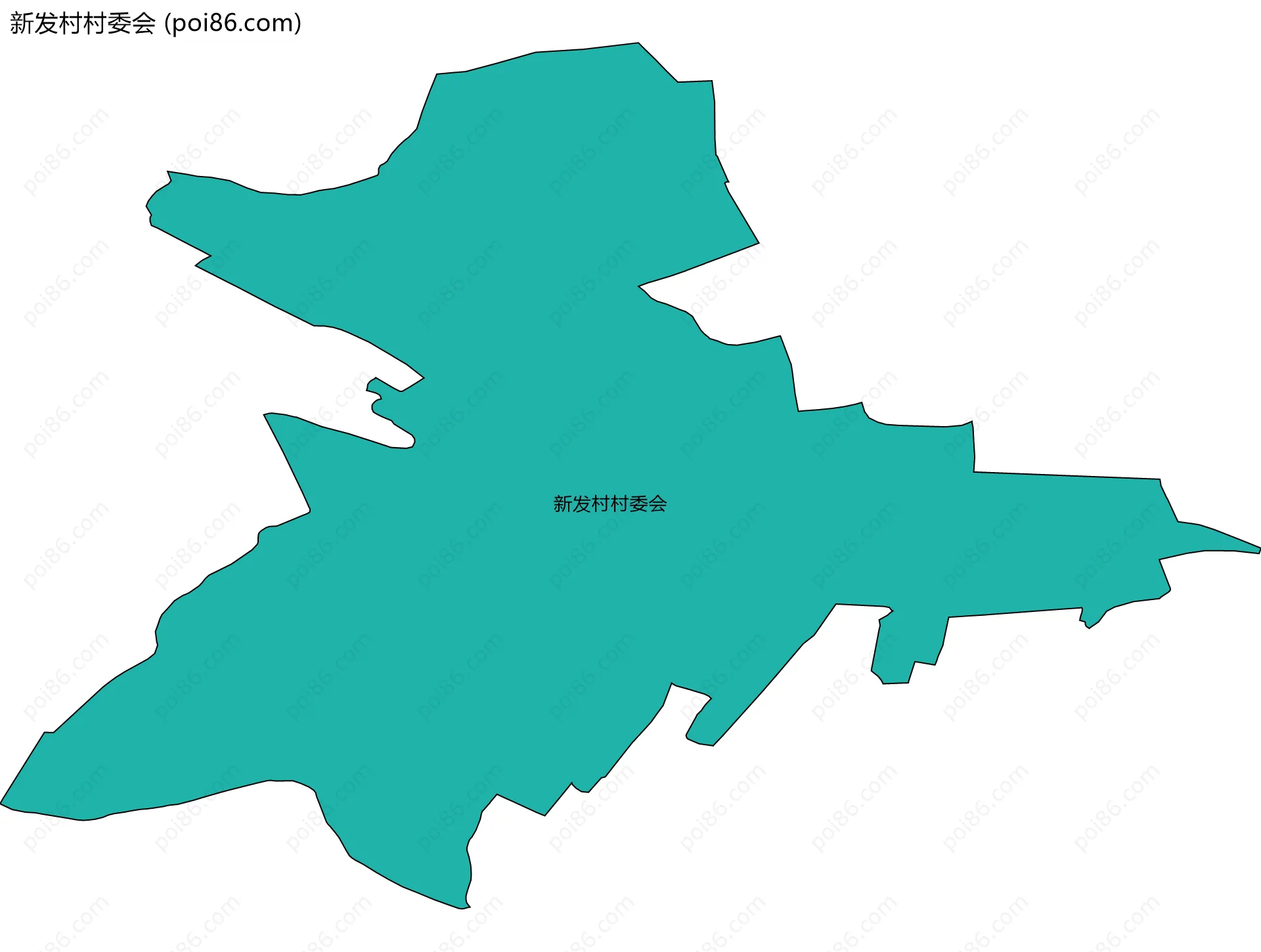 新发村村委会边界地图
