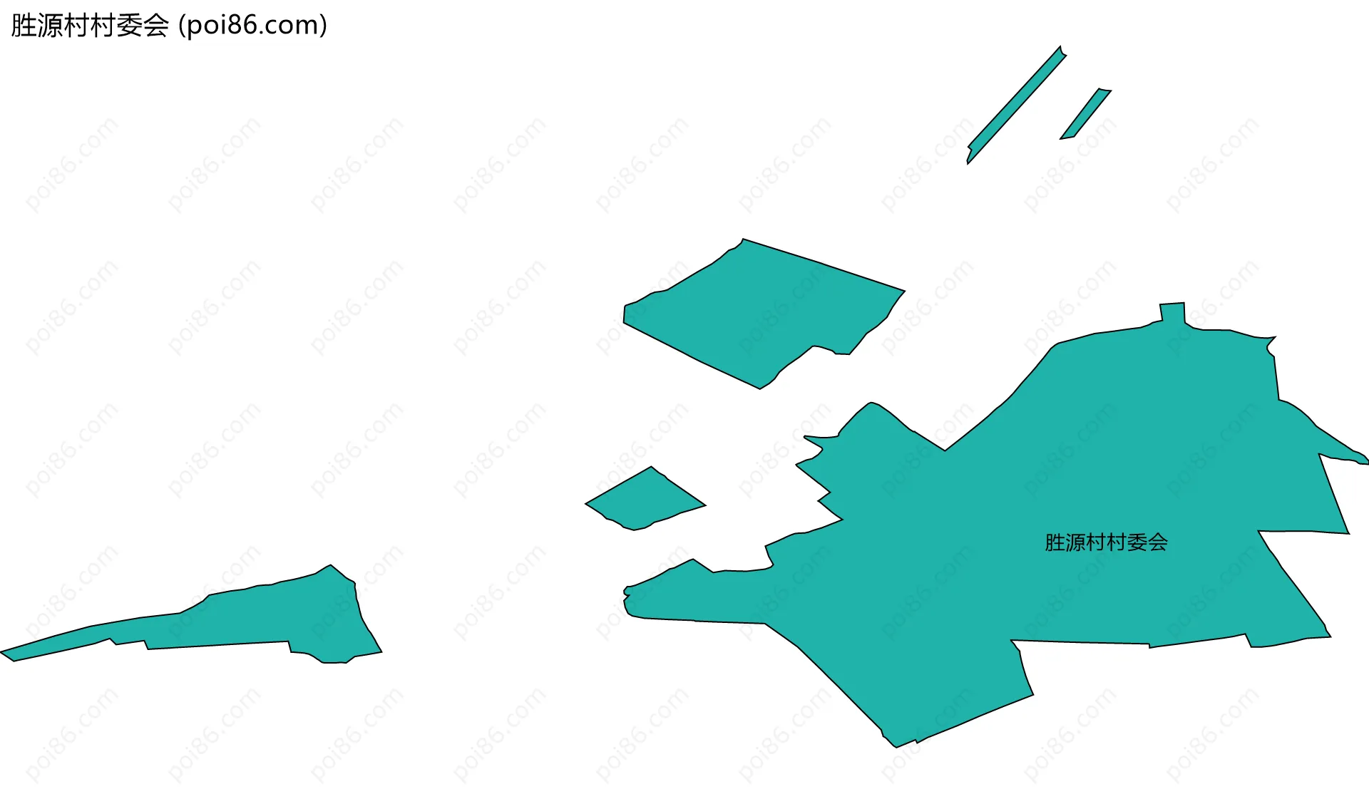 胜源村村委会边界地图