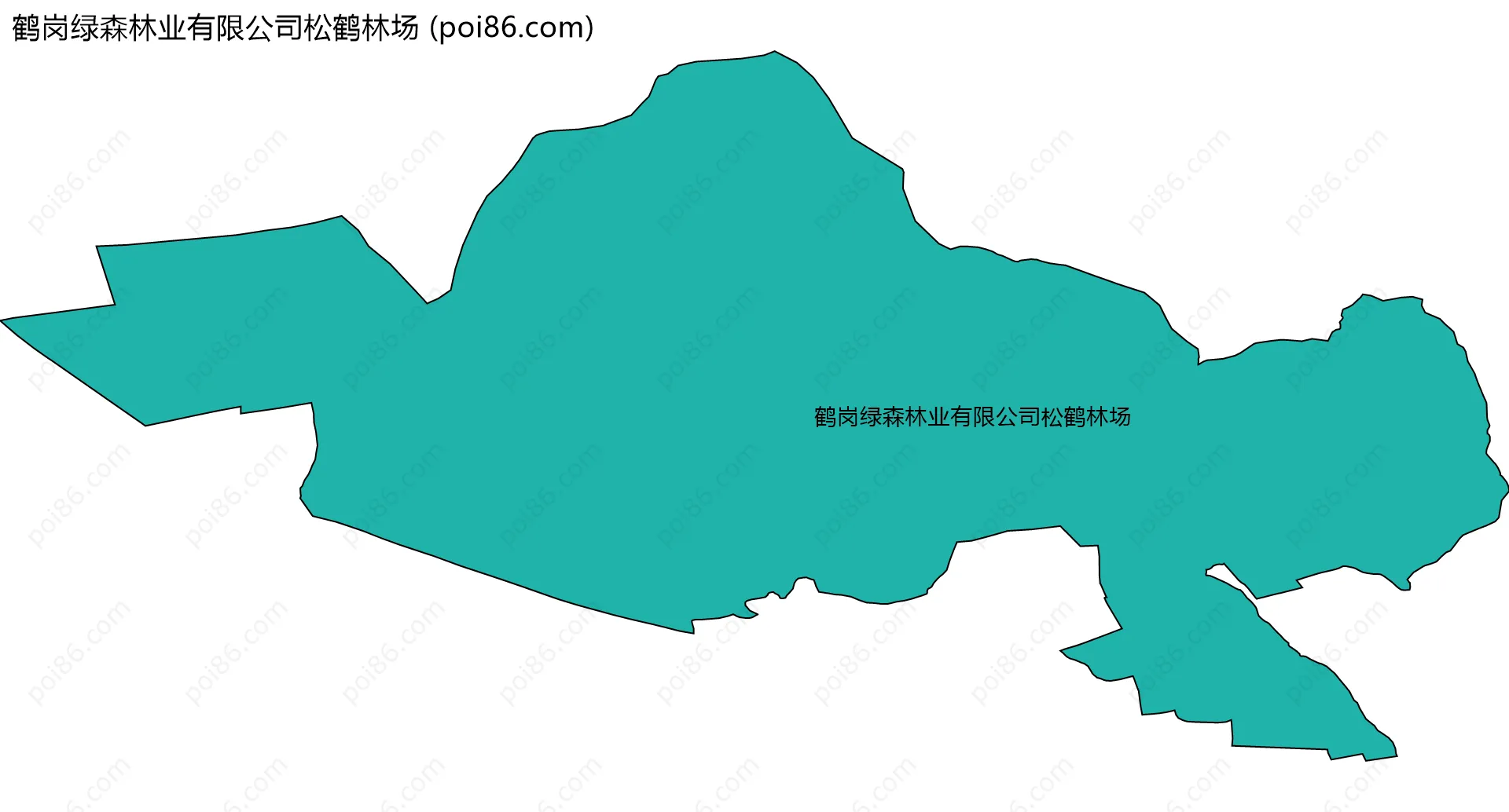 鹤岗绿森林业有限公司松鹤林场边界地图