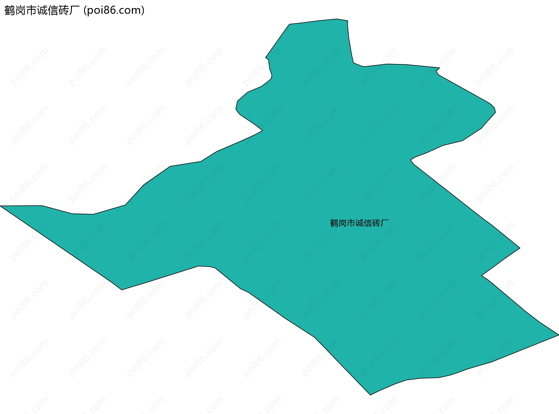 鹤岗市诚信砖厂边界地图