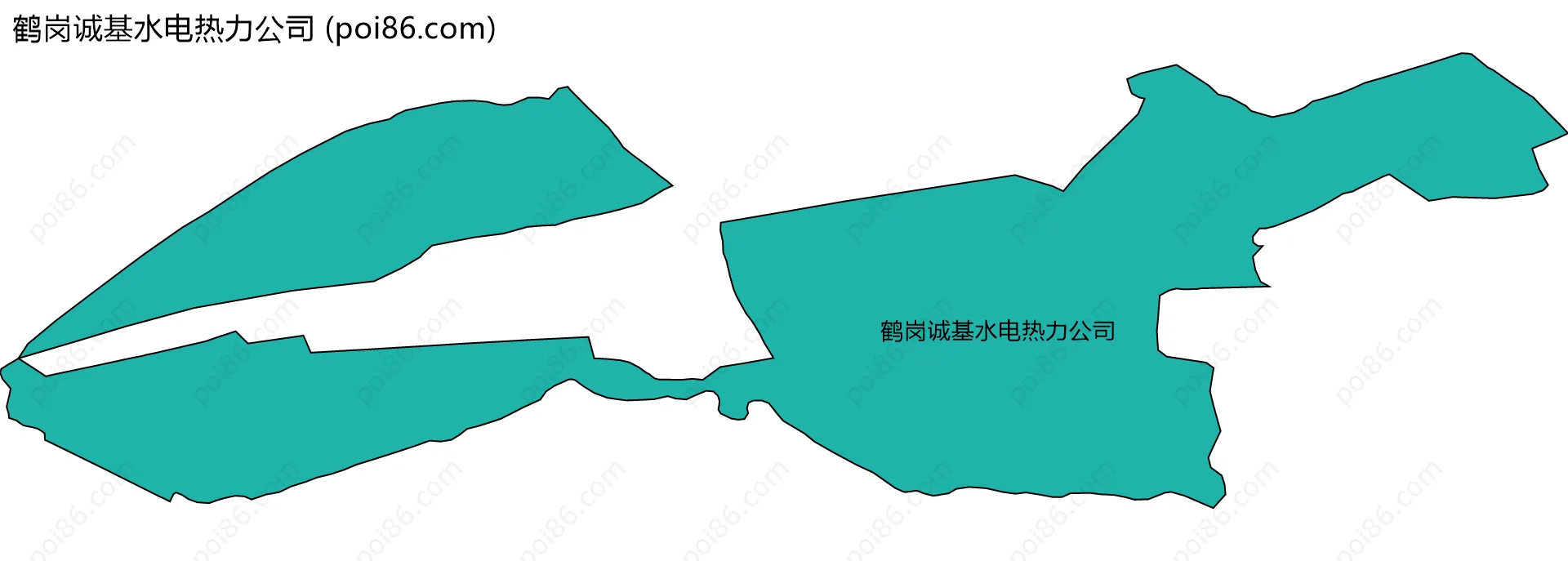 鹤岗诚基水电热力公司边界地图
