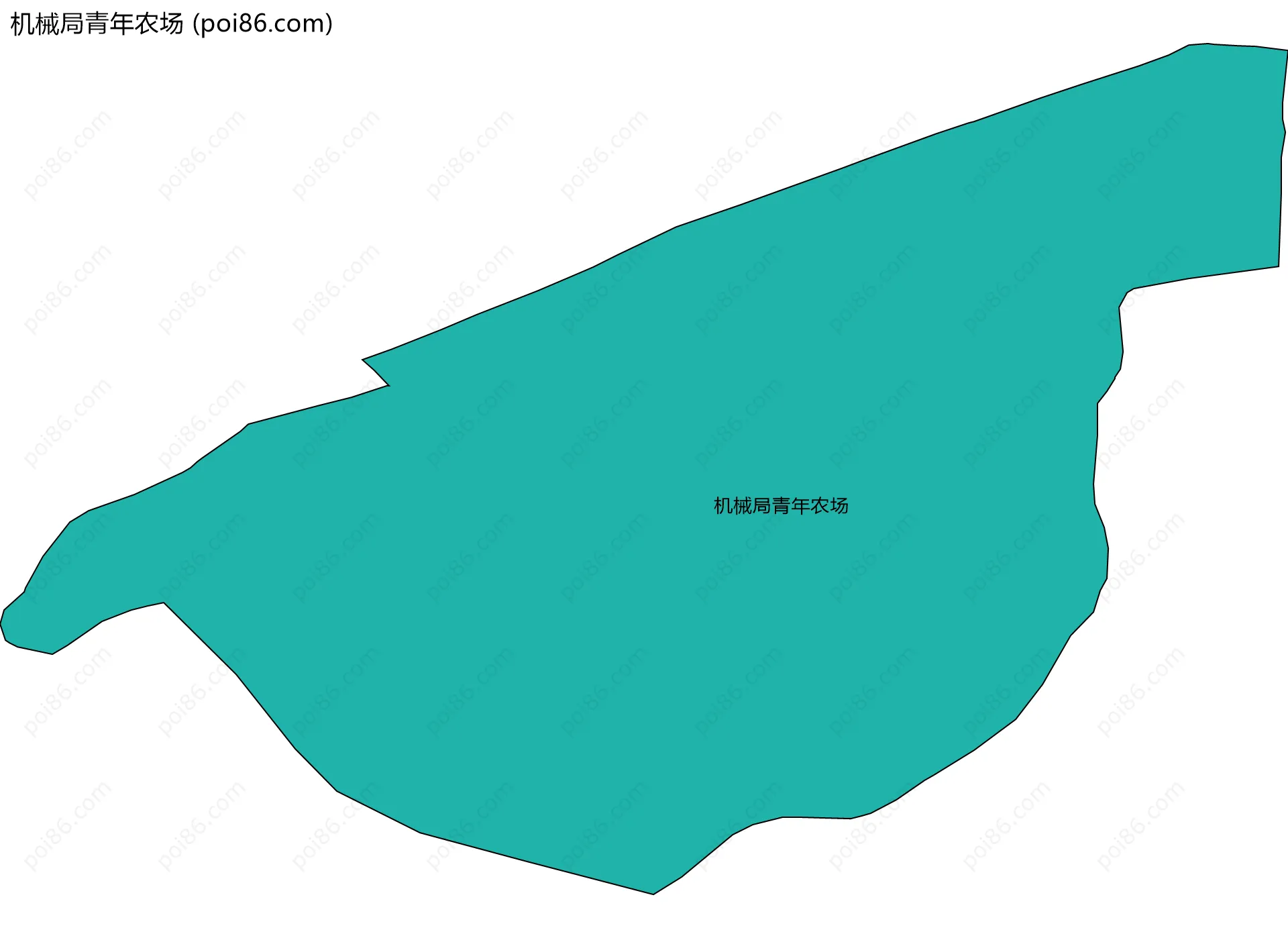 机械局青年农场边界地图