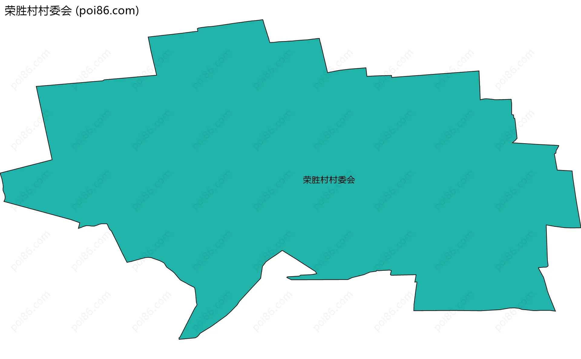 荣胜村村委会边界地图