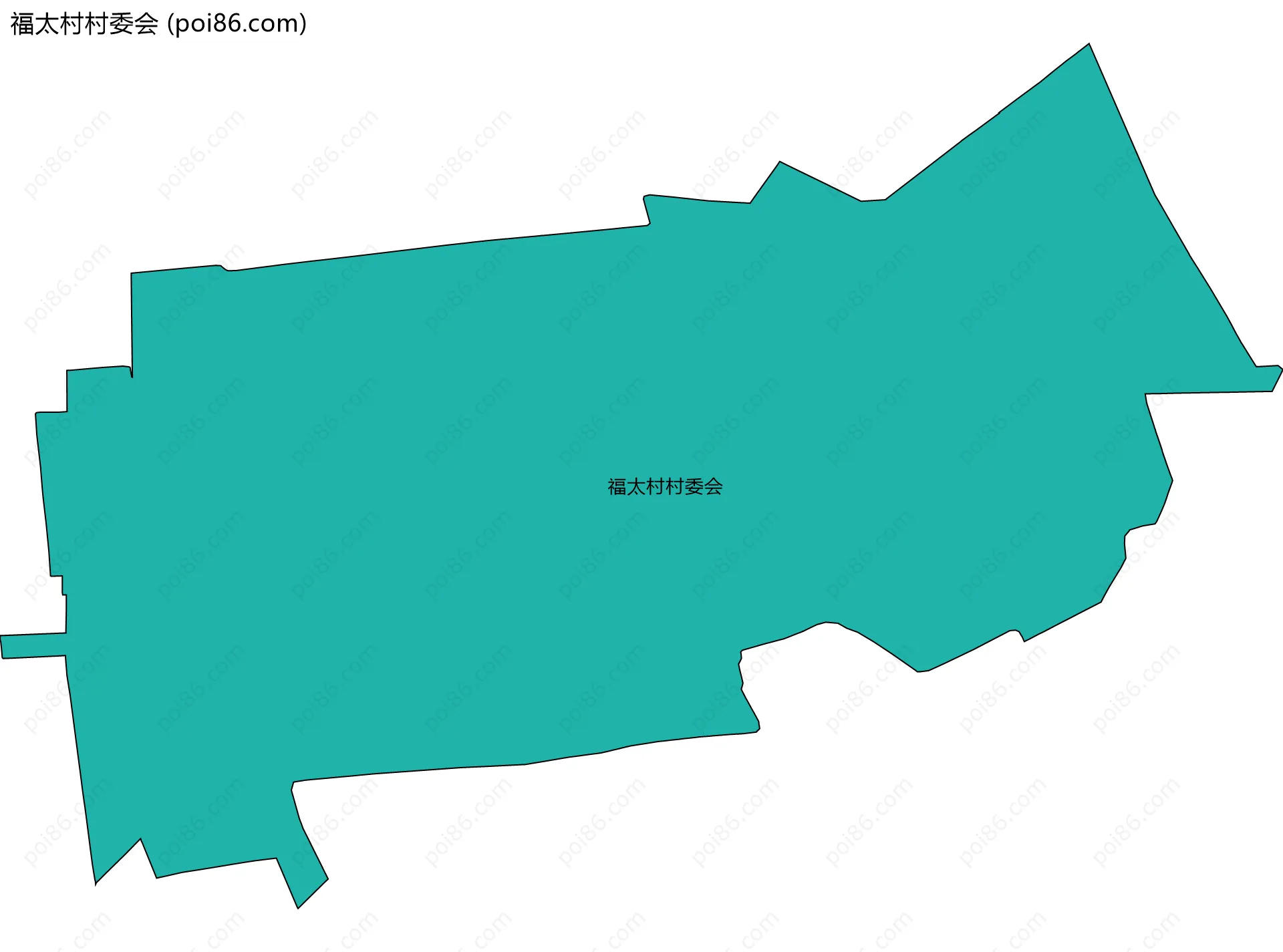 福太村村委会边界地图