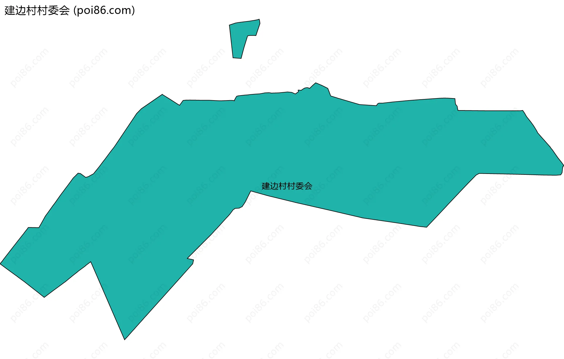 建边村村委会边界地图
