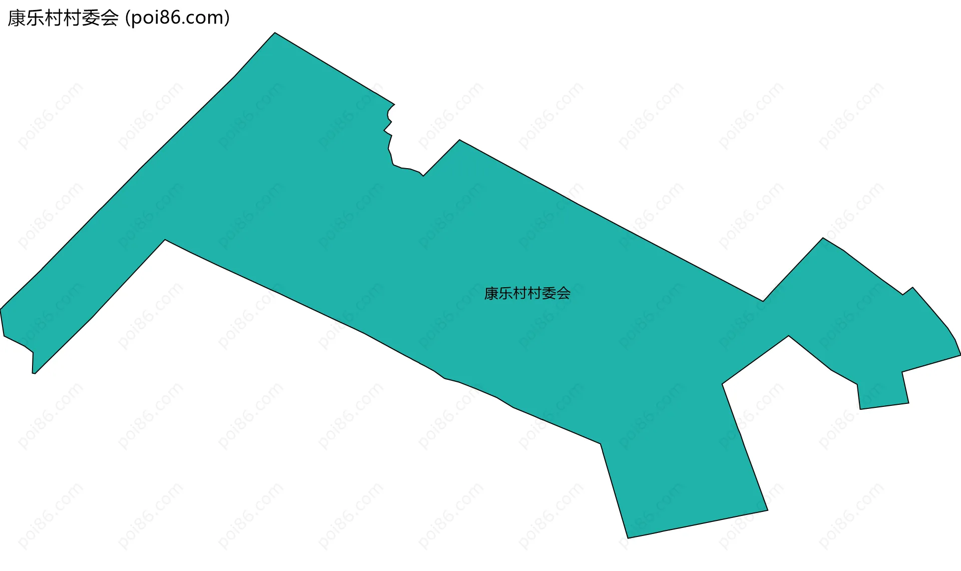 康乐村村委会边界地图