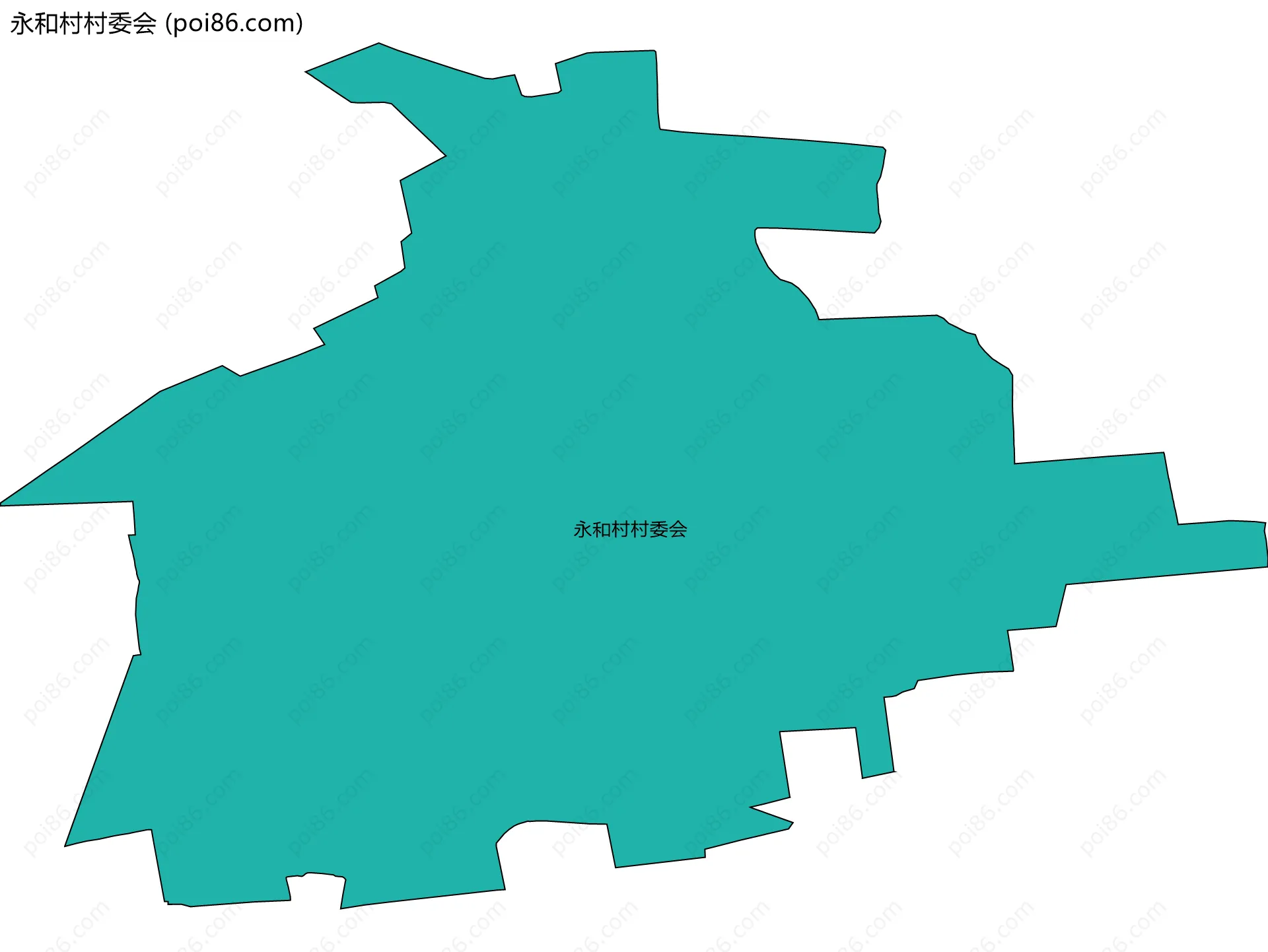 永和村村委会边界地图