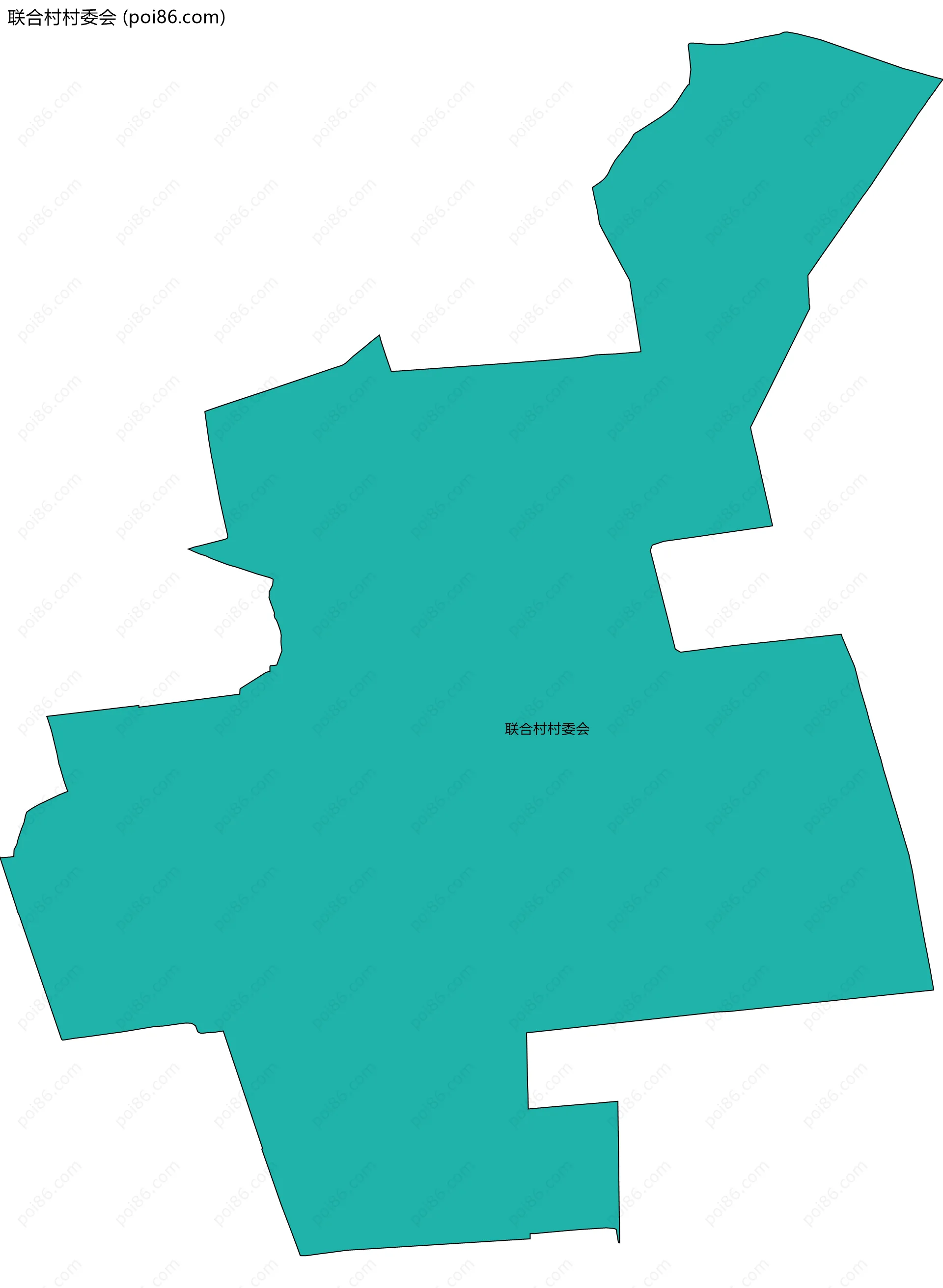 联合村村委会边界地图