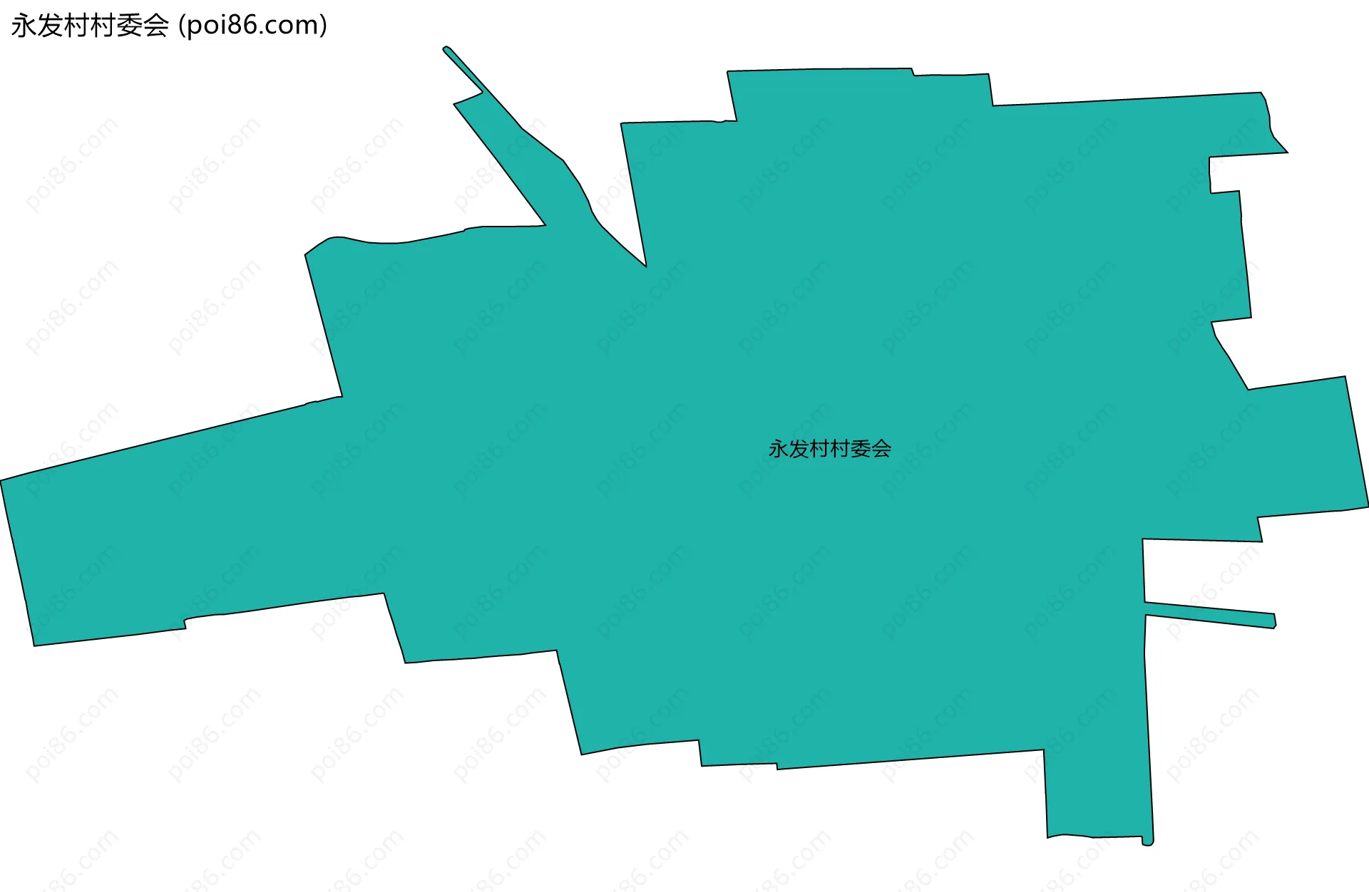 永发村村委会边界地图