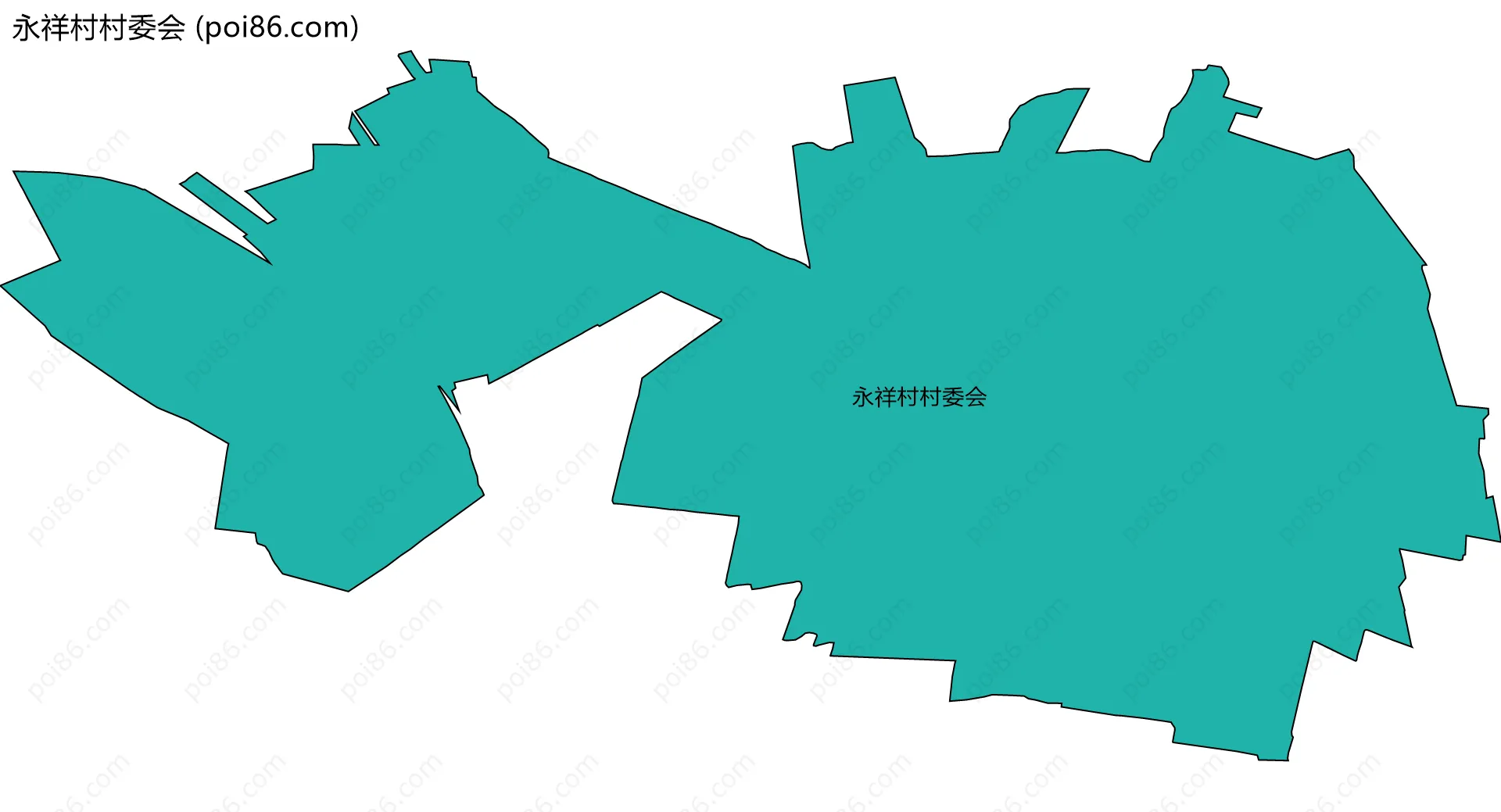 永祥村村委会边界地图