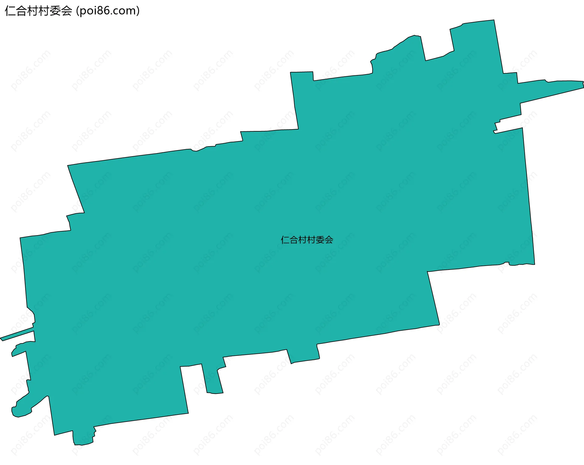 仁合村村委会边界地图