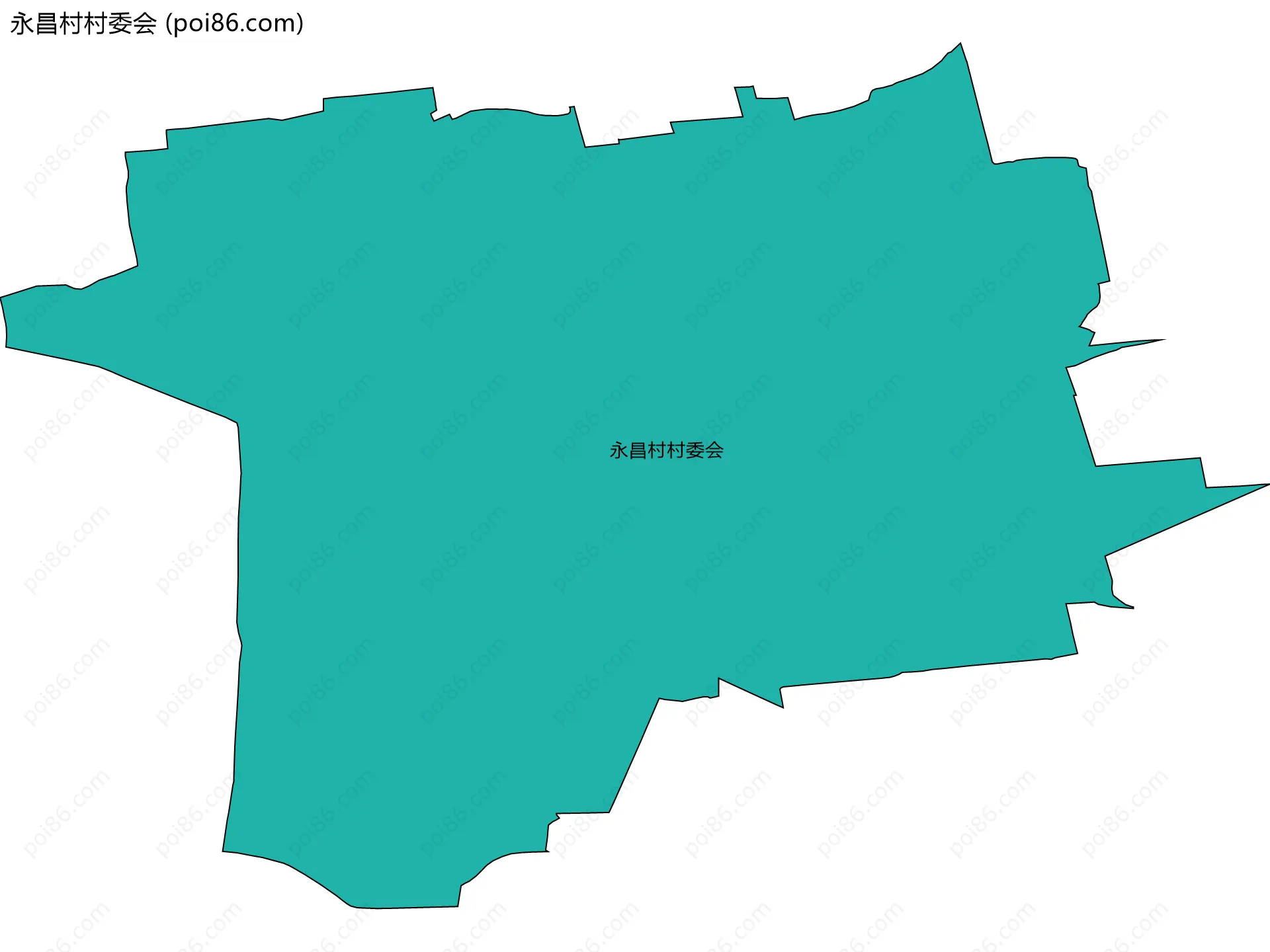 永昌村村委会边界地图