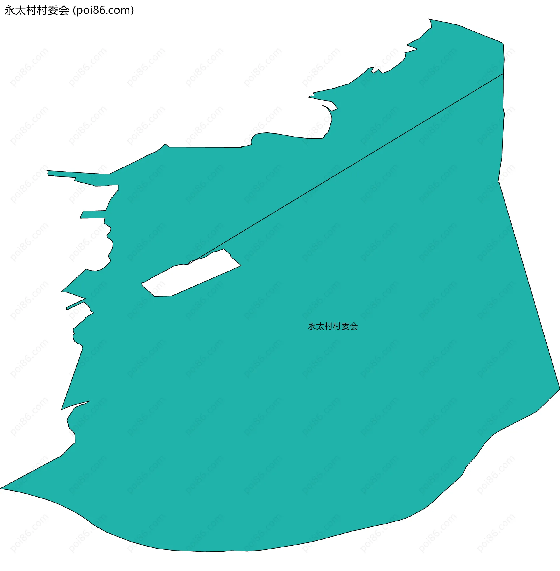 永太村村委会边界地图