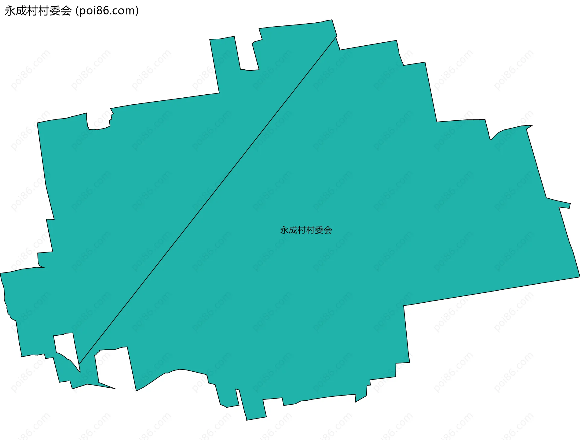 永成村村委会边界地图