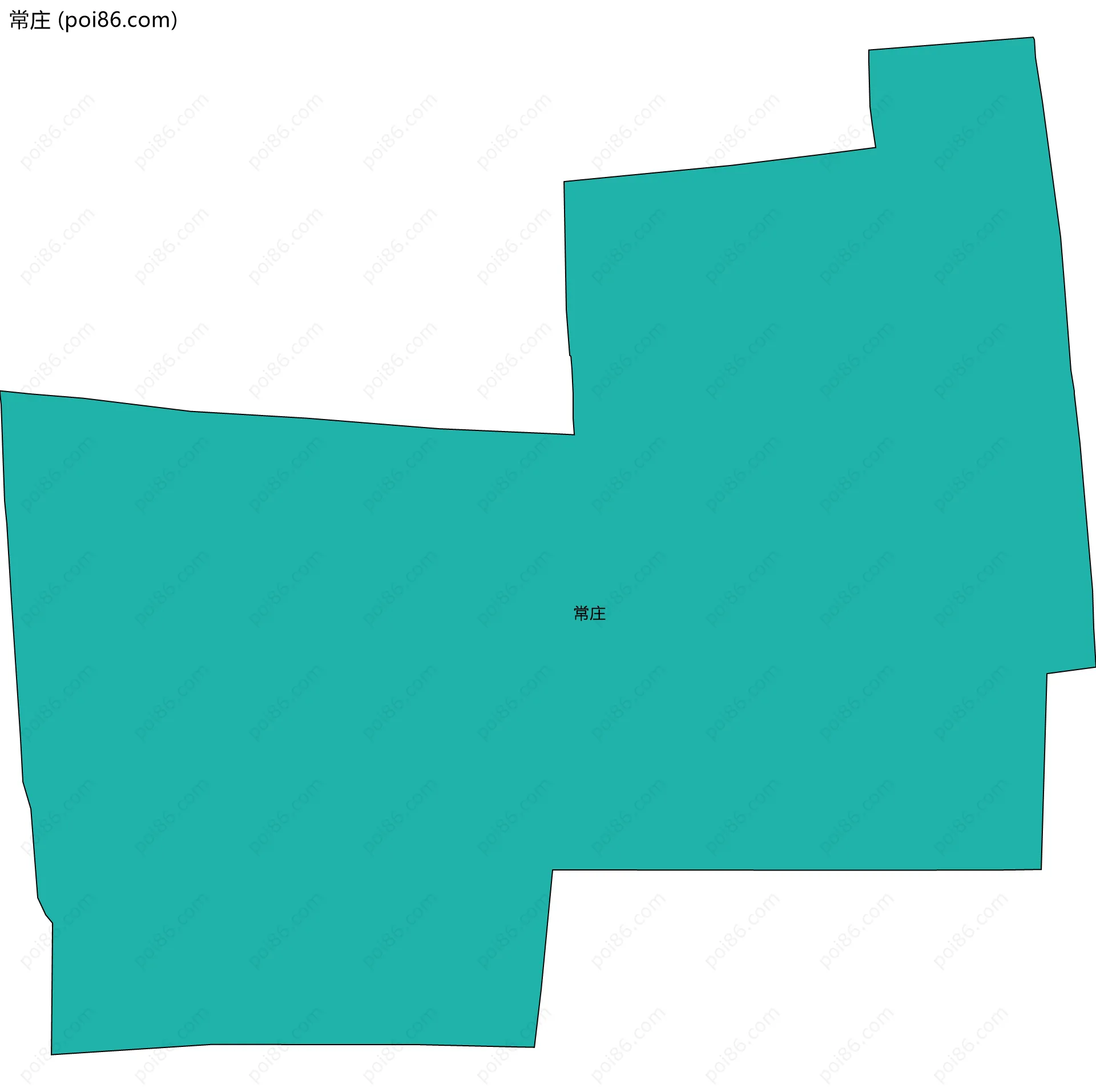 常庄边界地图