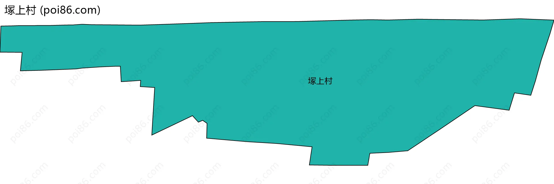 塚上村边界地图