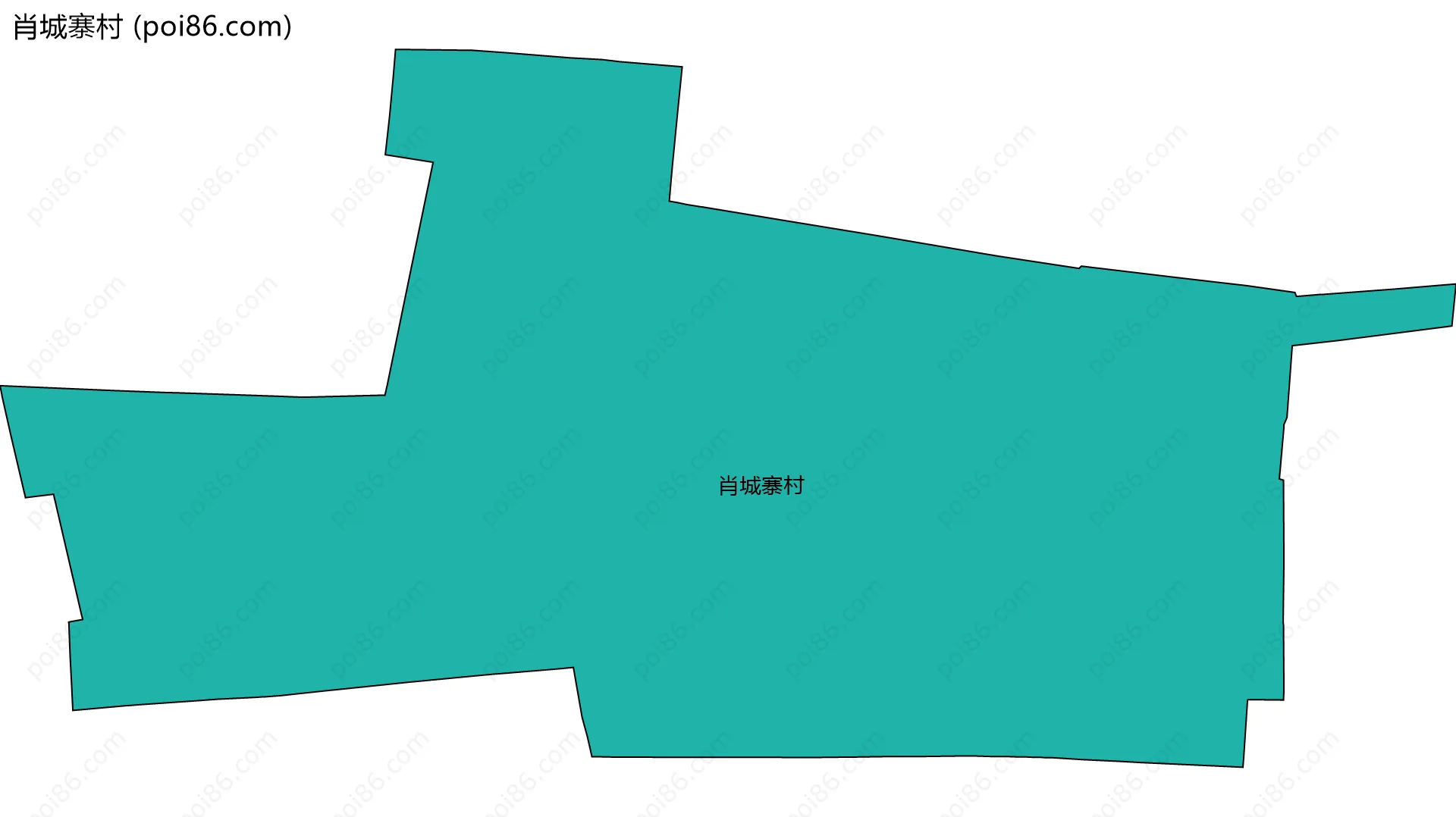 肖城寨村边界地图