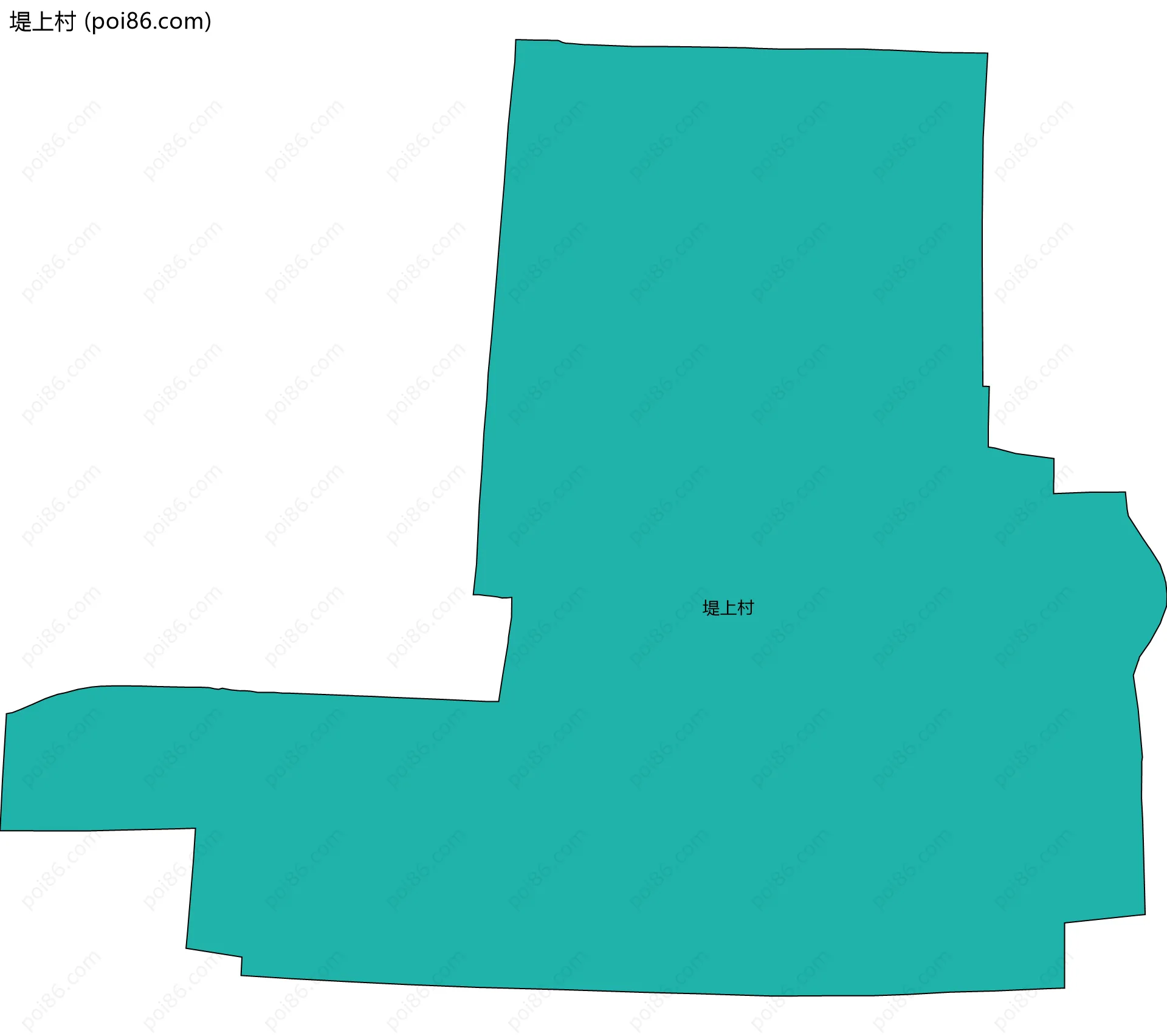 堤上村边界地图