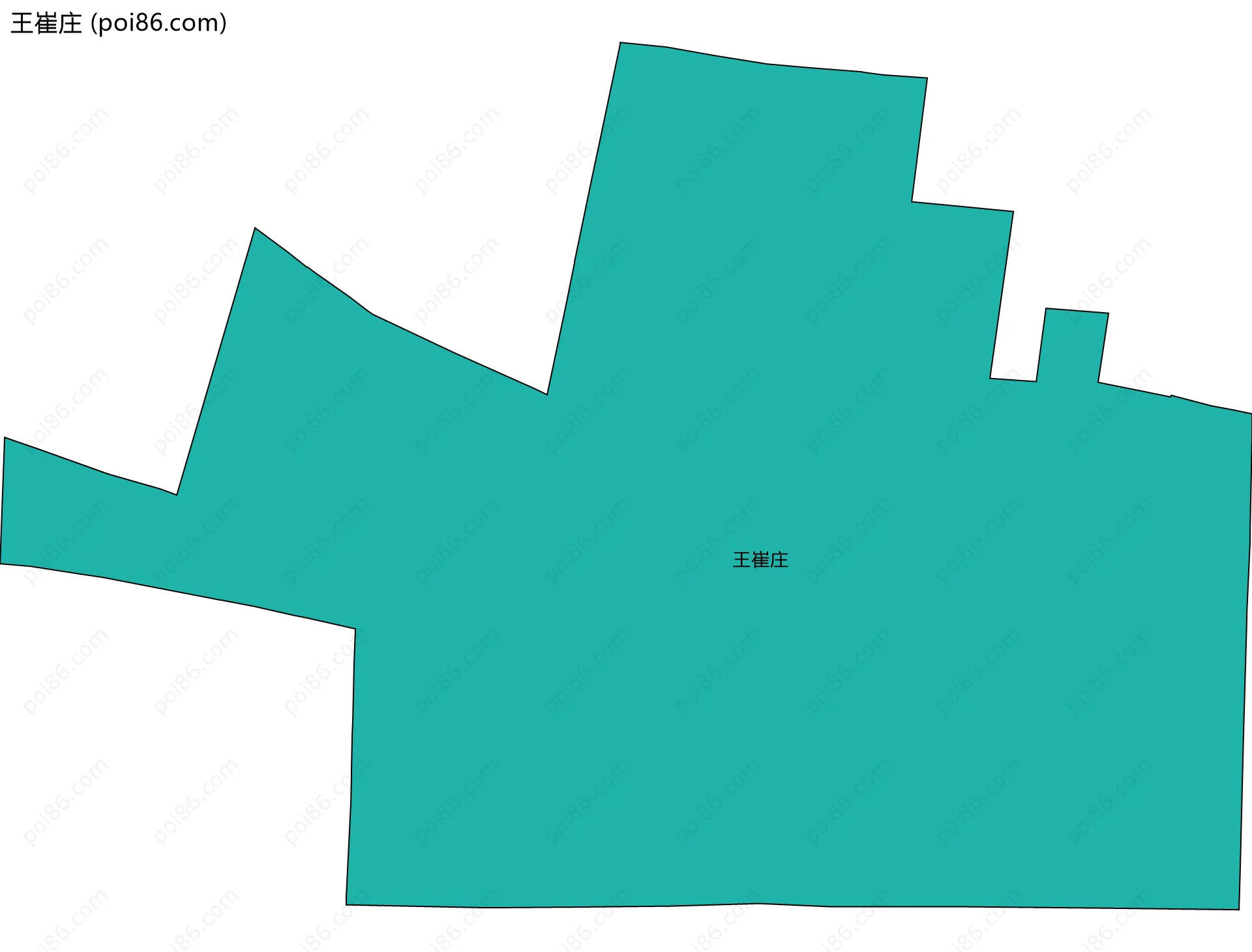 王崔庄边界地图