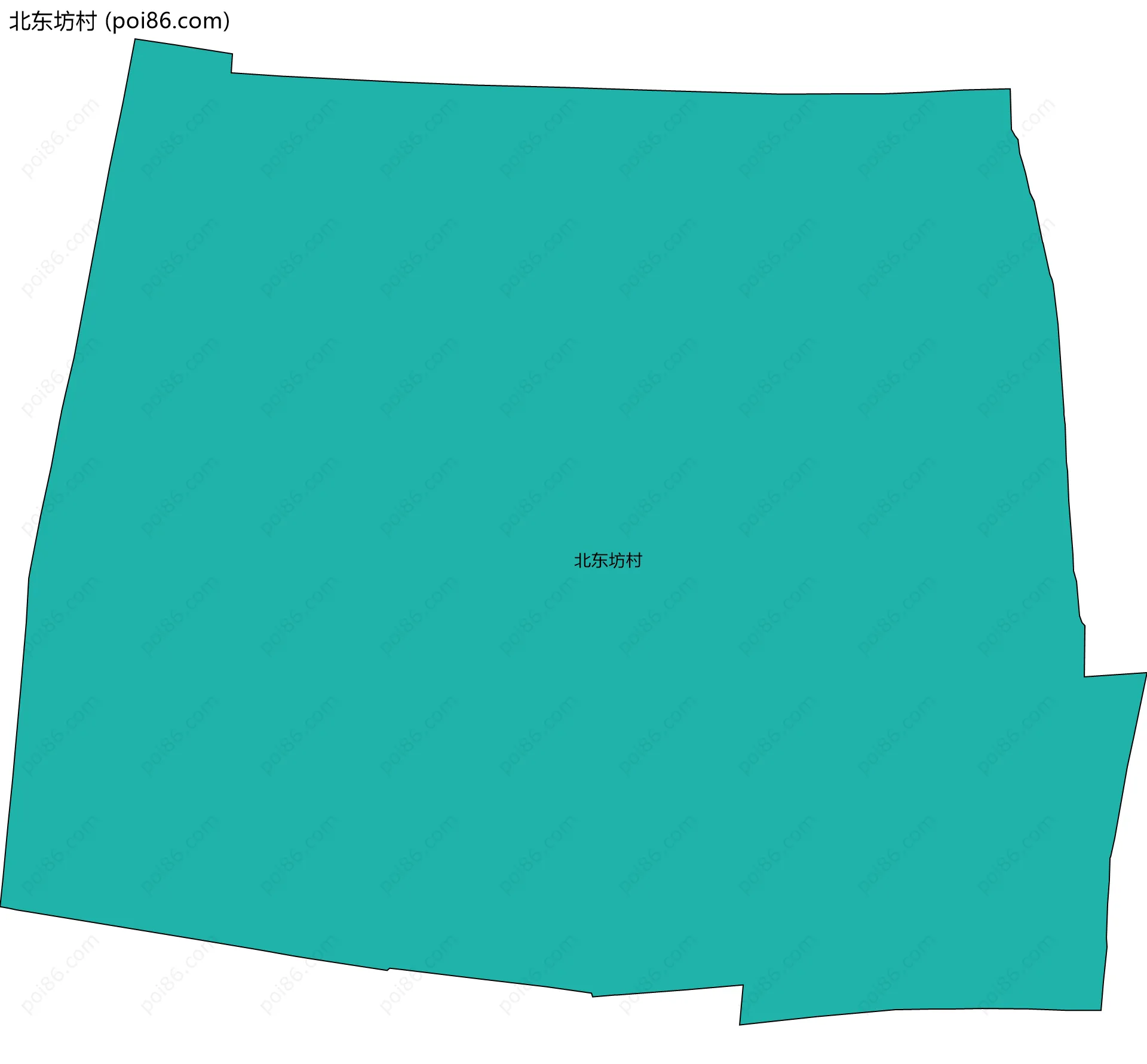 北东坊村边界地图