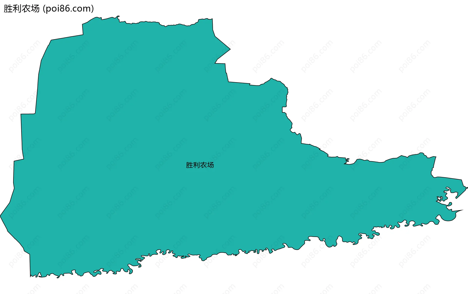 胜利农场边界地图