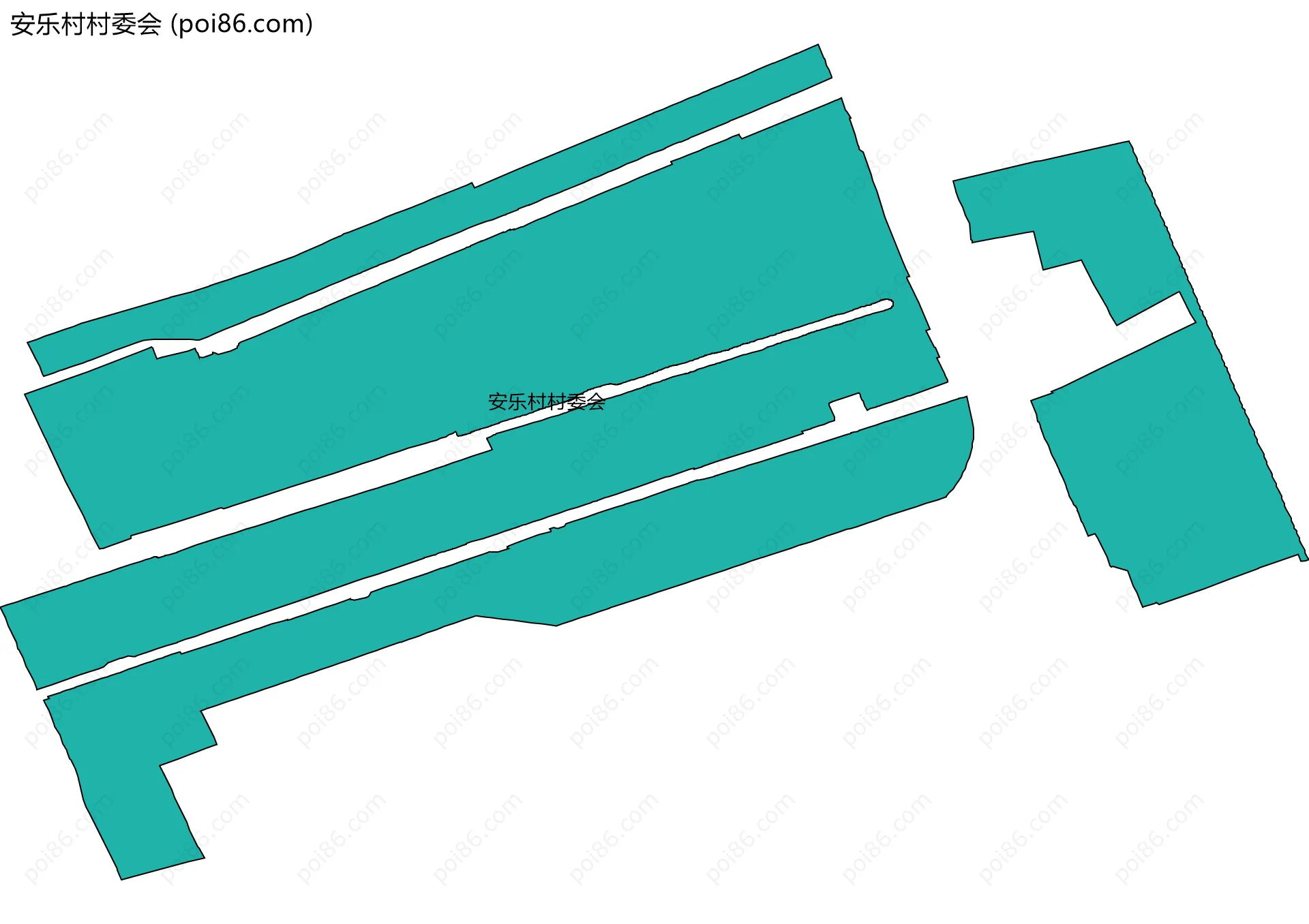 安乐村村委会边界地图