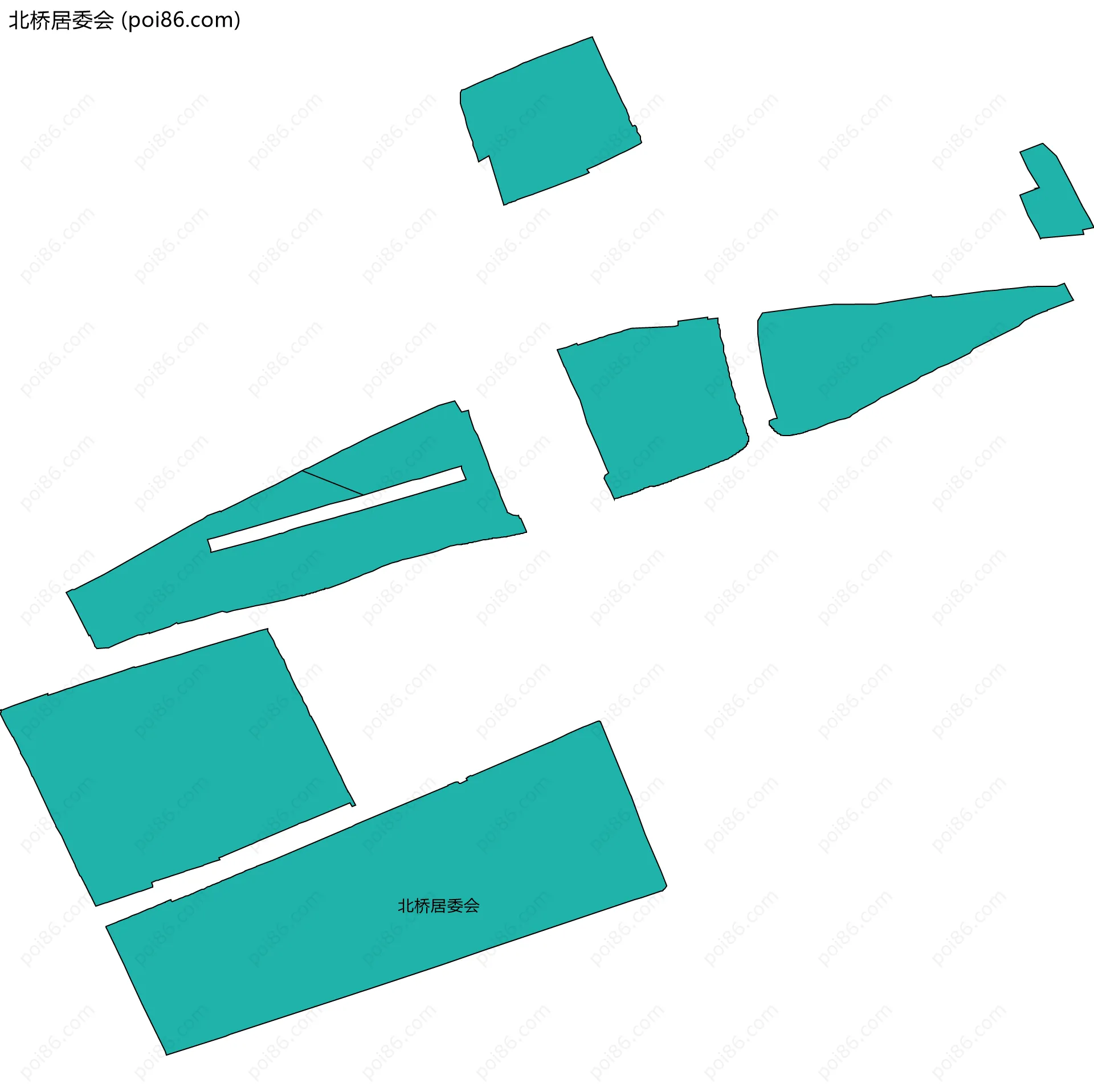 北桥居委会边界地图